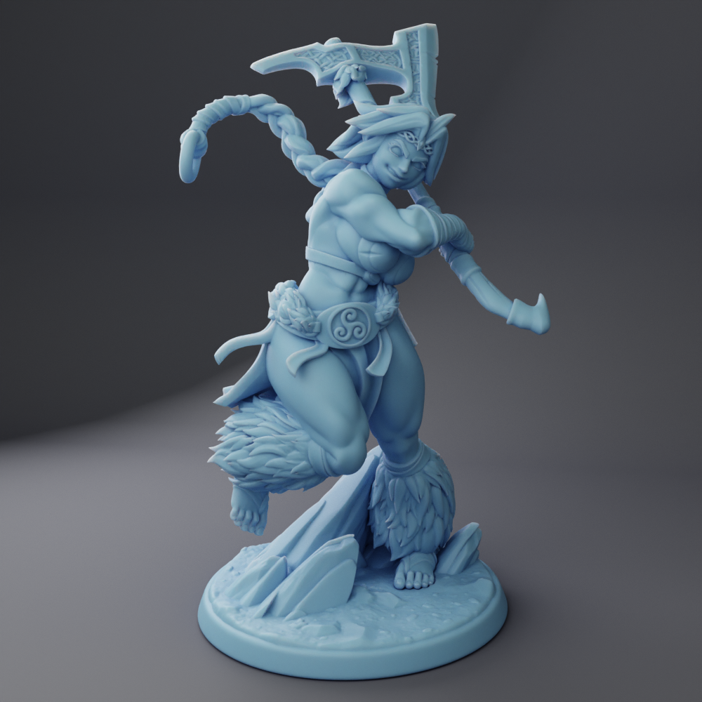 Millie the Barbarian - Reforged Edition ( Female Goliath Barbarian / Human Fighter with Axe / Warrior )
