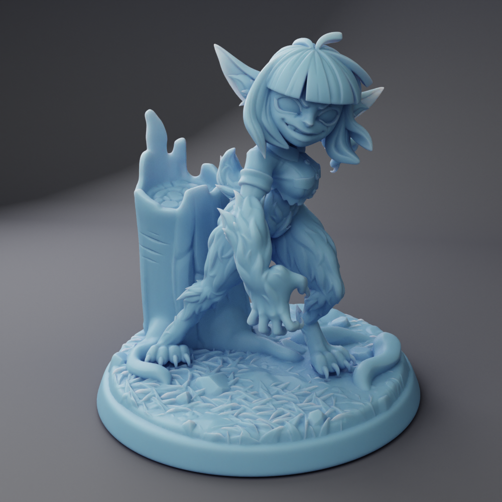 Mirabel the Goblin Werewolf ( Female Goblin Werewolf / Druid / Shapeshifter )