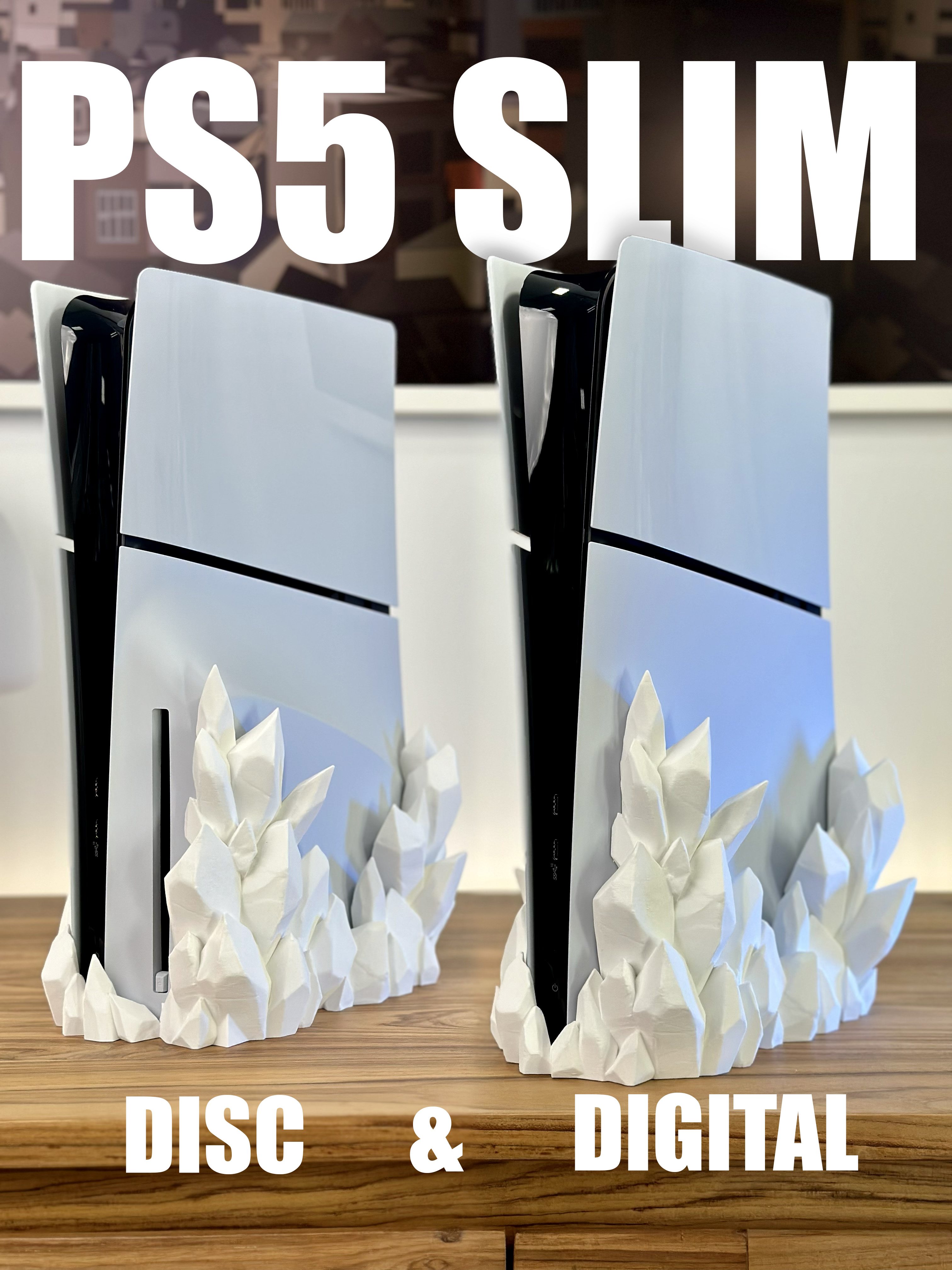 PS5 SLIM Crystal Stand (Disc & Digital)
