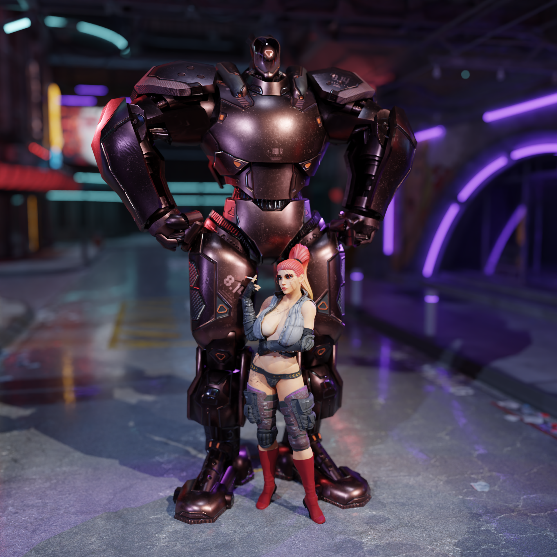 Sabrina Solaris + Mech - presupported - QB Works
