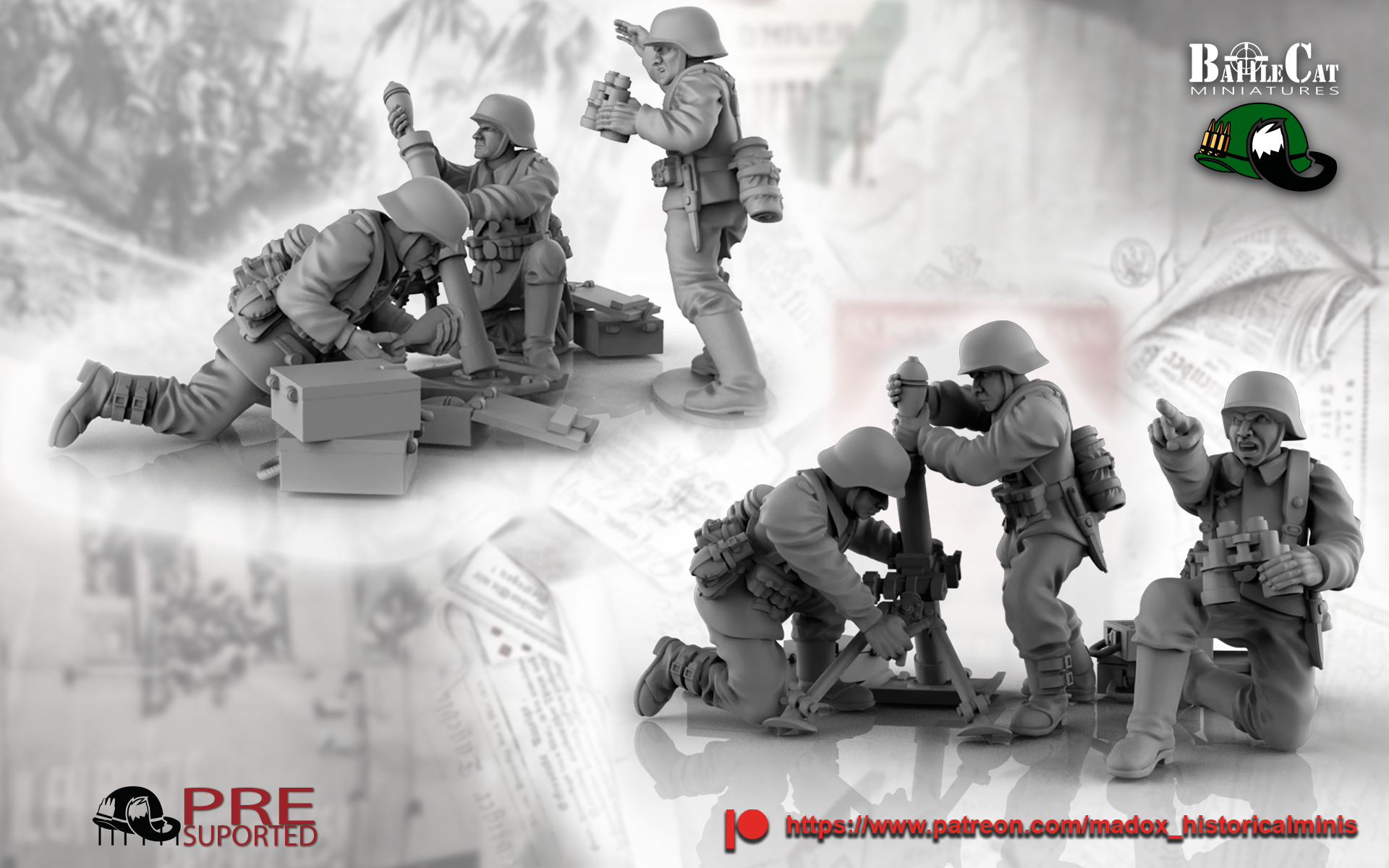 WWII Luftwaffe Mortar teams