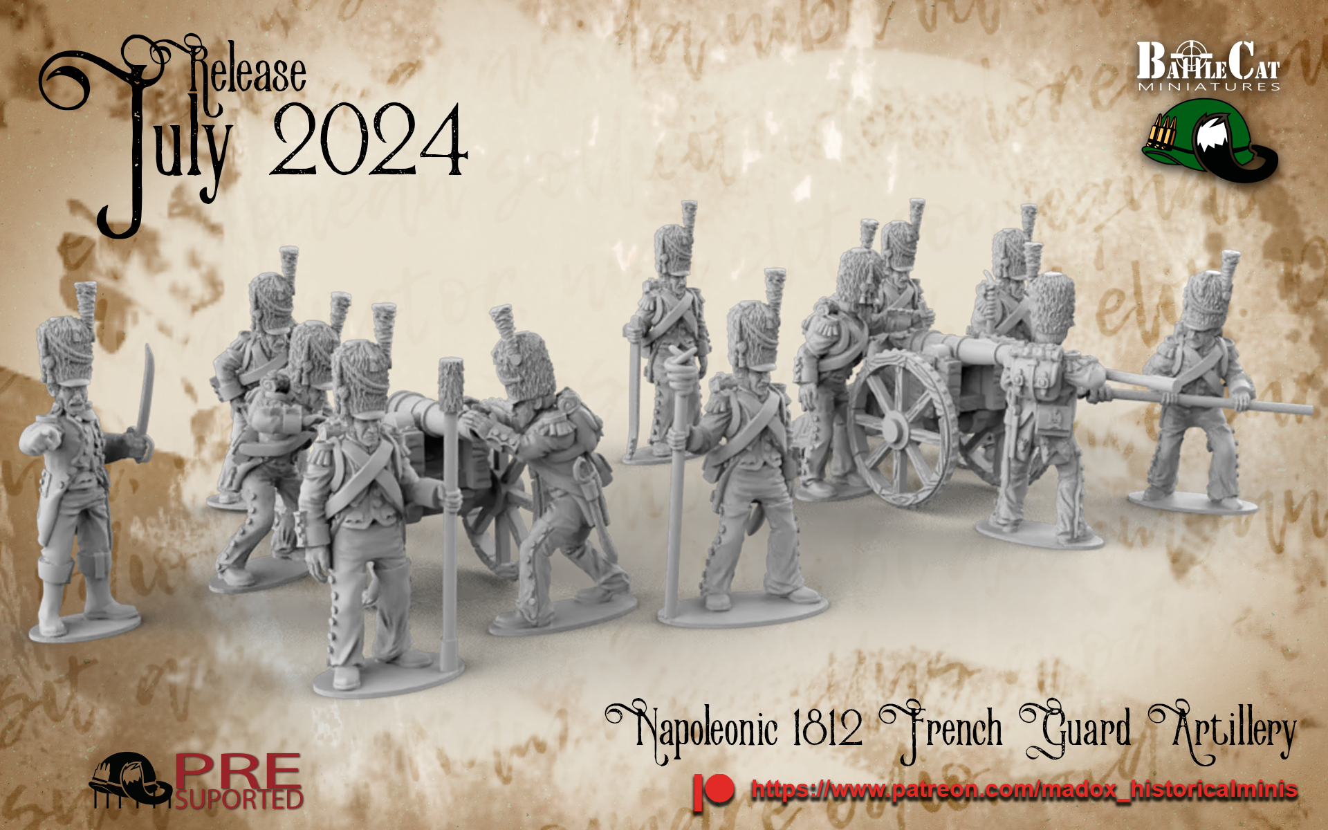 Napoleonic 1812 French Guard Artillery