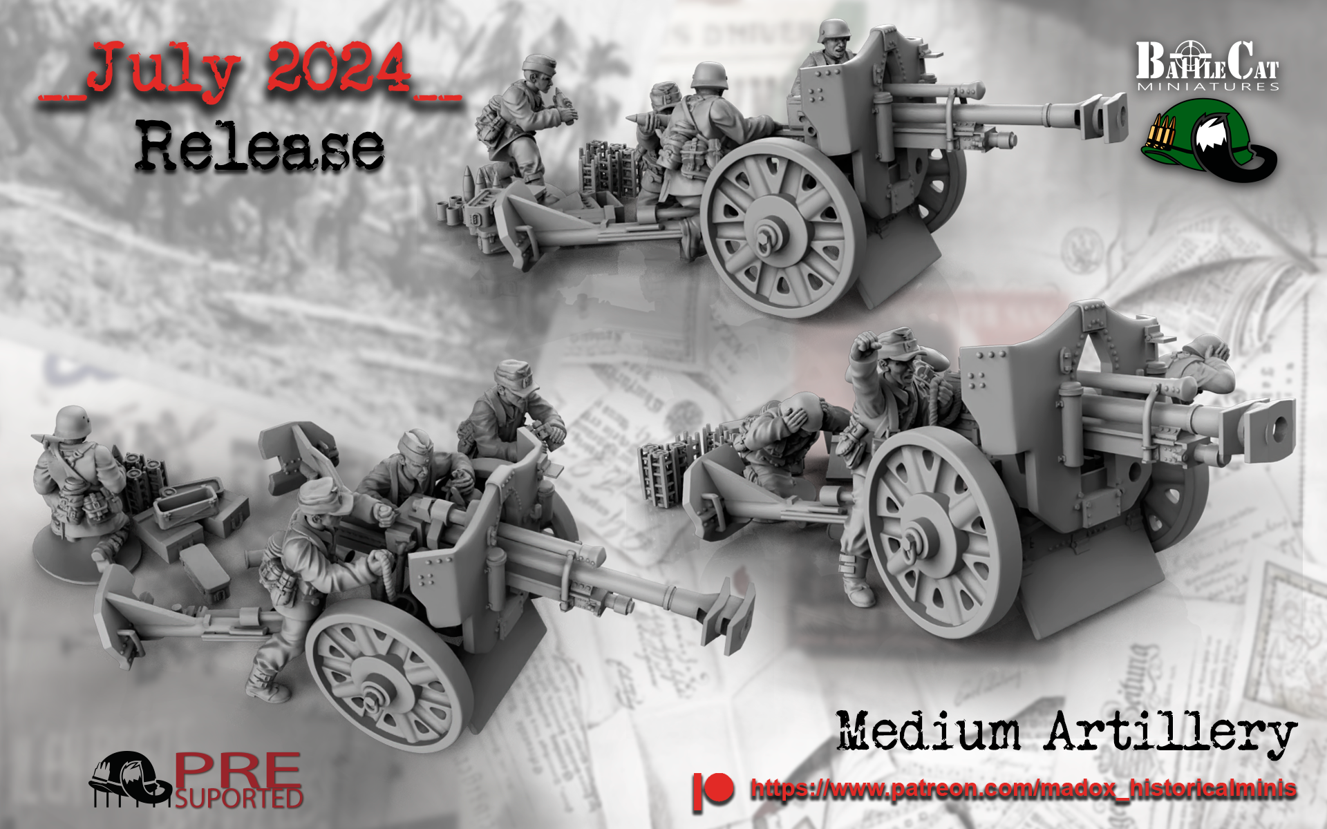 WWII German Luftwaffe Medium Artillery