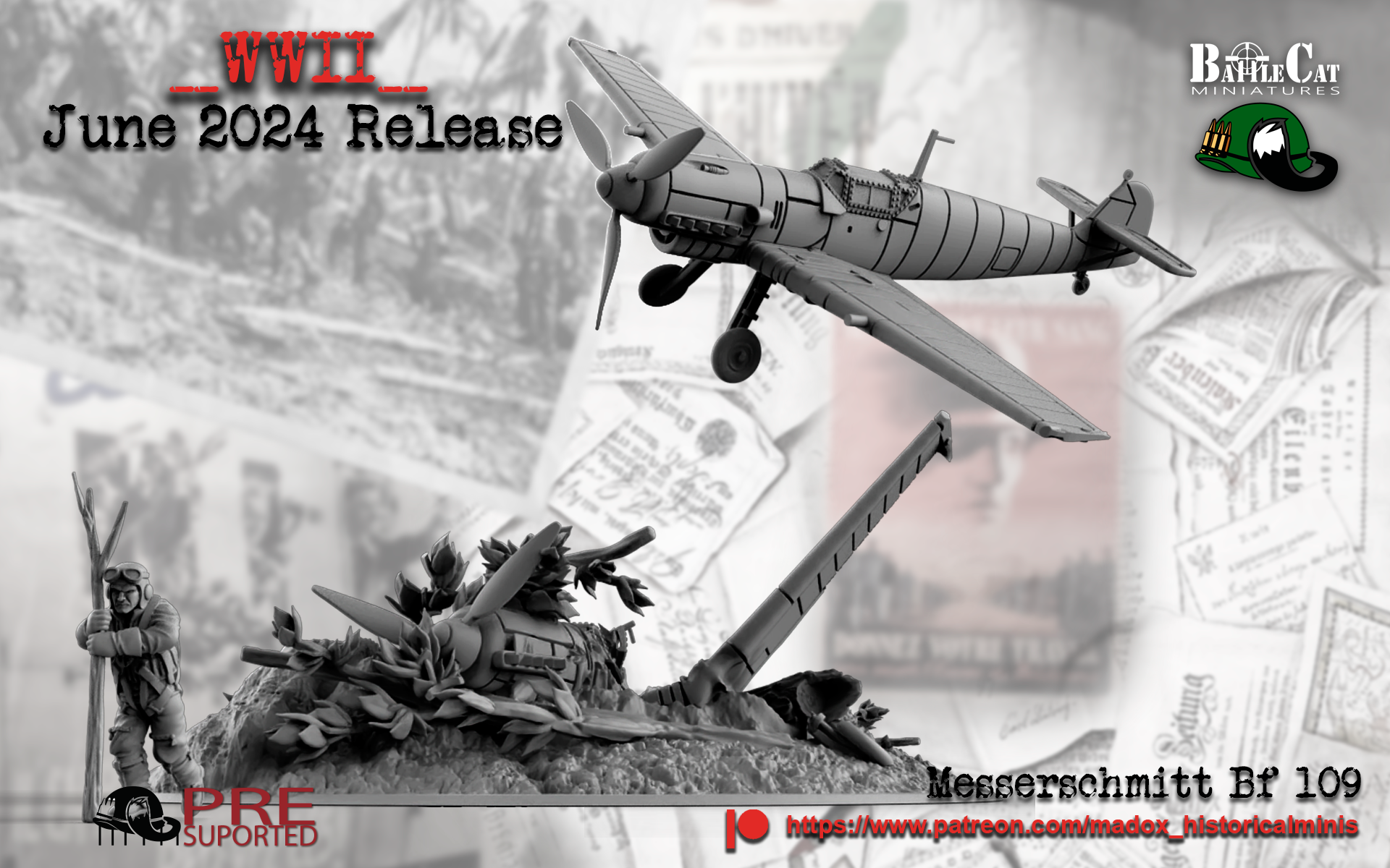 WWII German Messerschmitt Bf 109