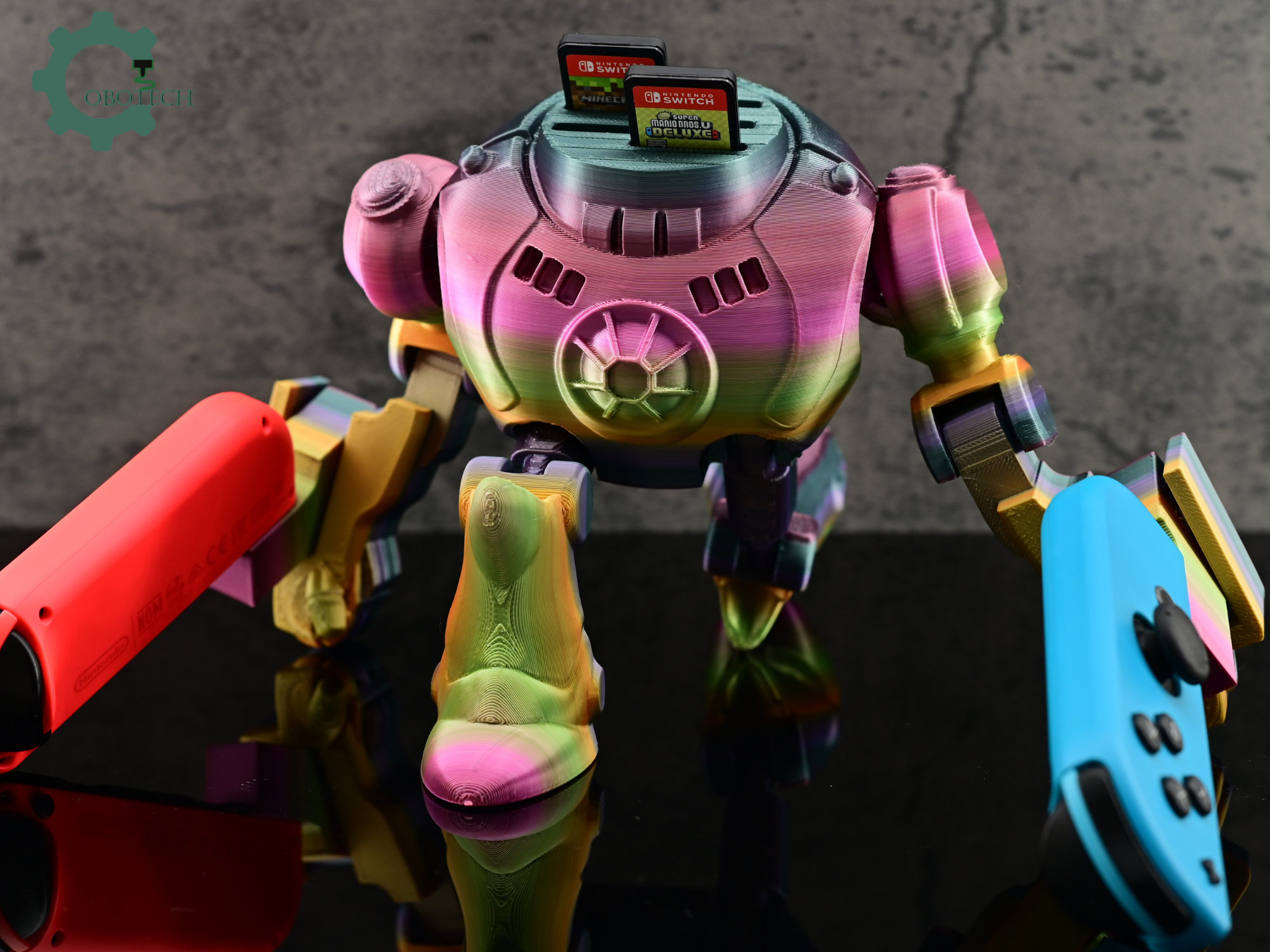 Cobotech Robot with Controller Holder and Game Card Storage