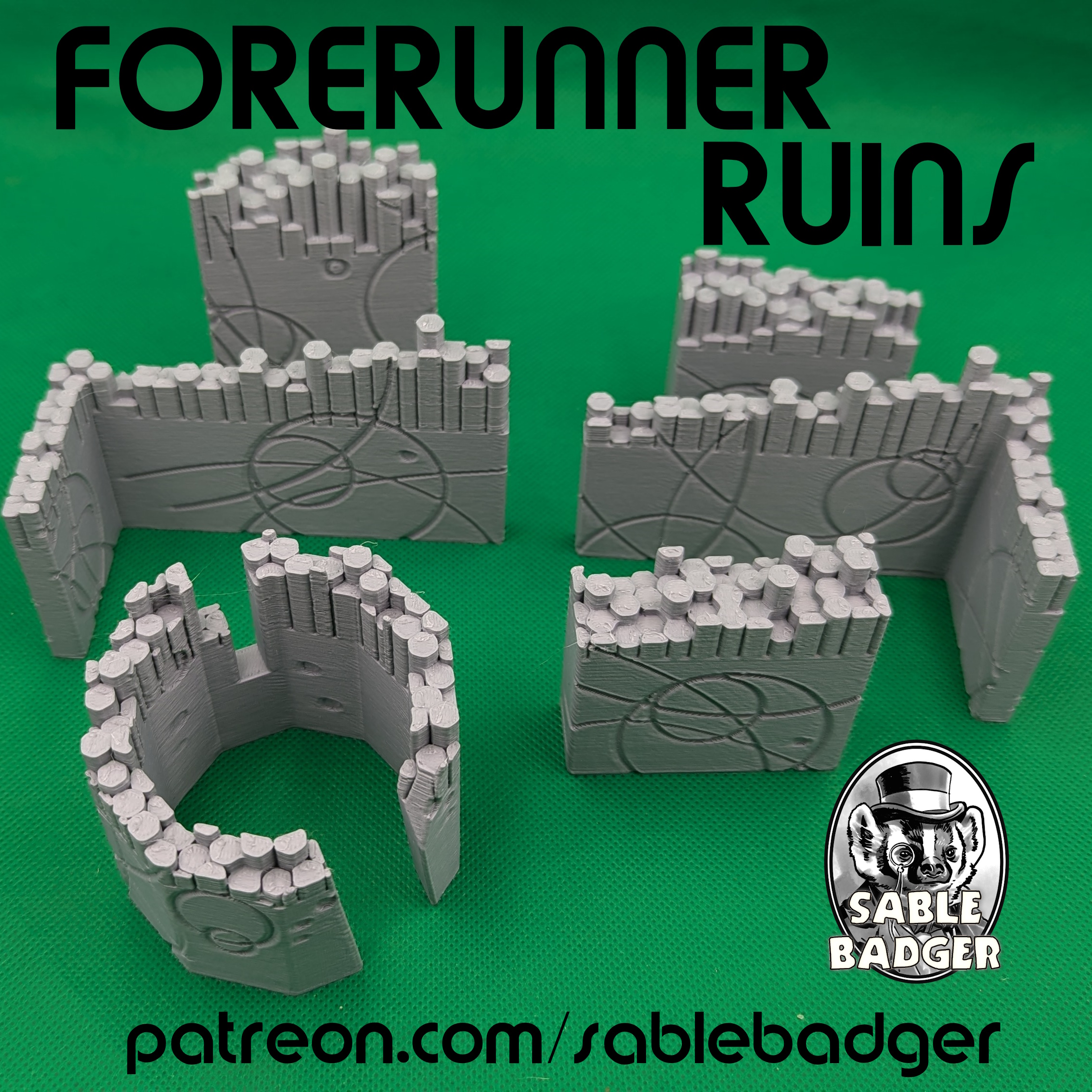 Forerunner Ruins - Mysterious Alien Terrain for Tabletop Games
