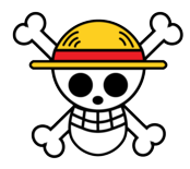 STRAW HAT LUFFY GANG FLAG - KEYCHAIN