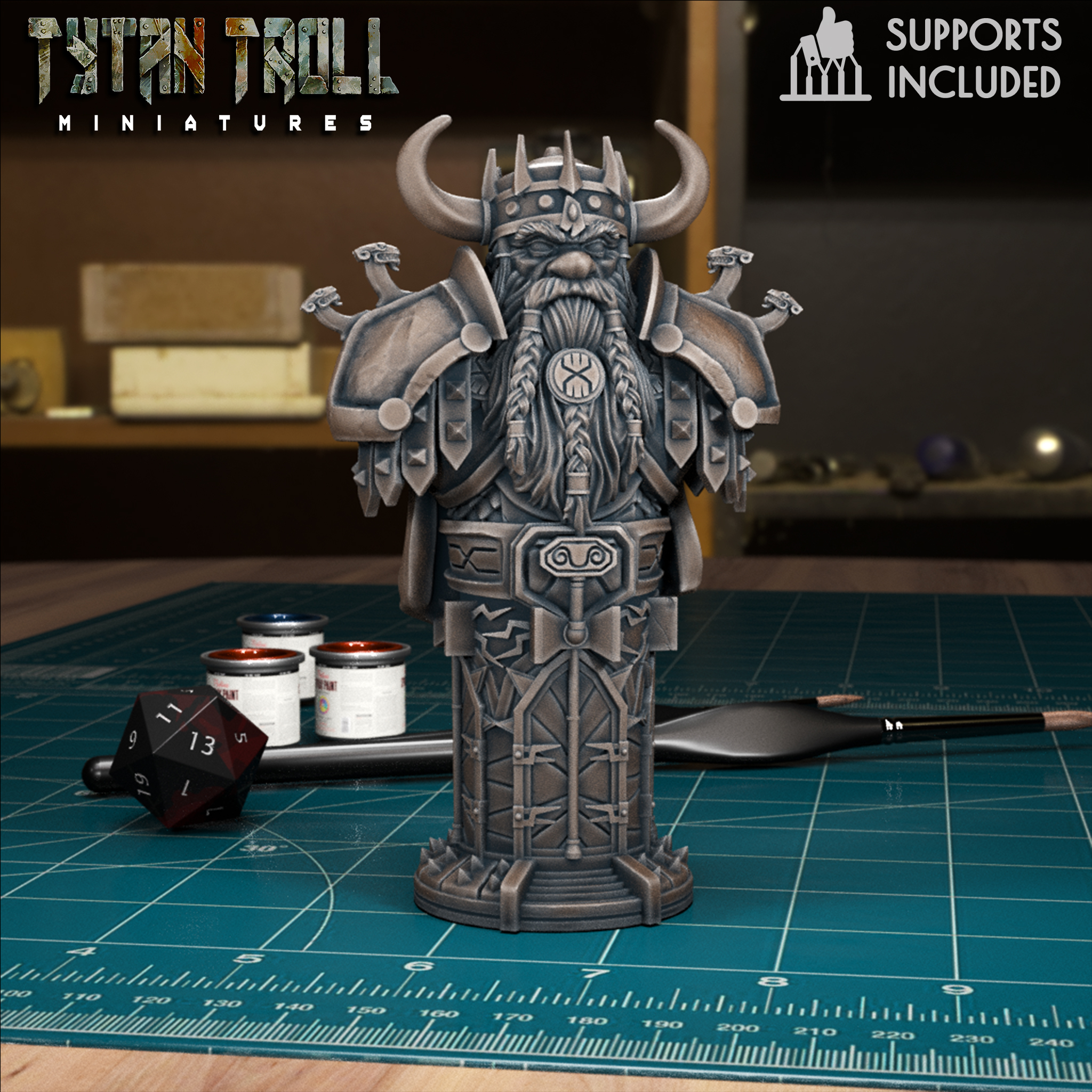 Dwarf Chess King [Pre-Supported]