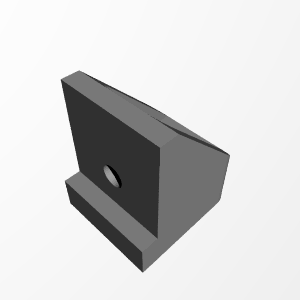 Foot angle for 3D printer