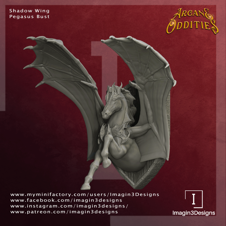 Shadow Wing Pegasus Bust
