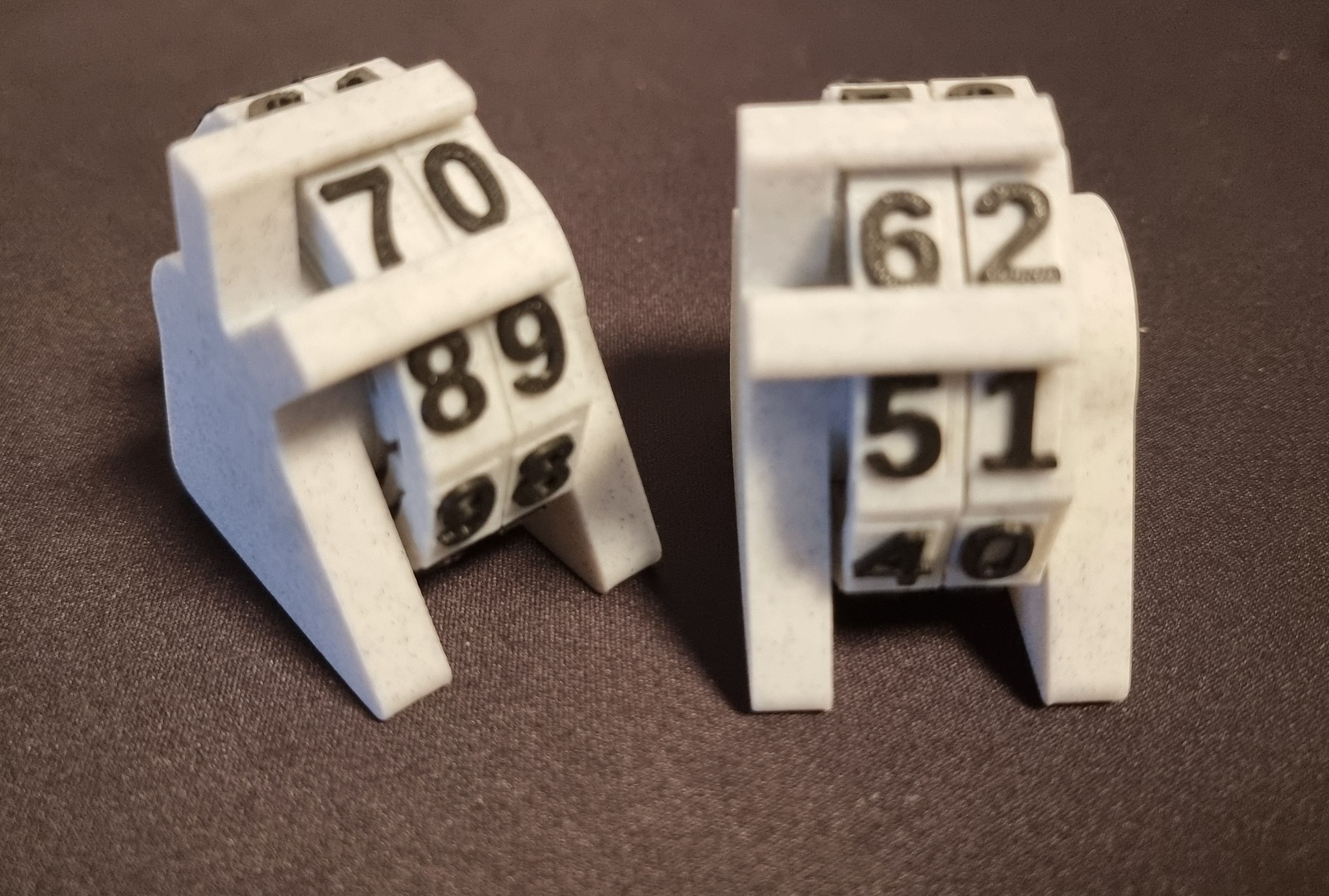 Counter easy 2 color print -fully 3D printed