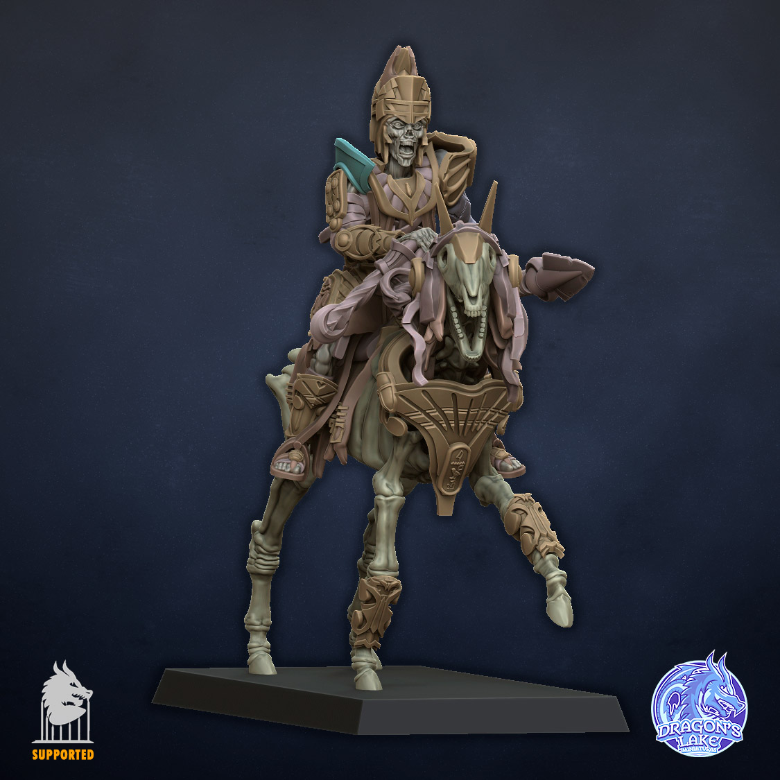 Tomb Architect on horse