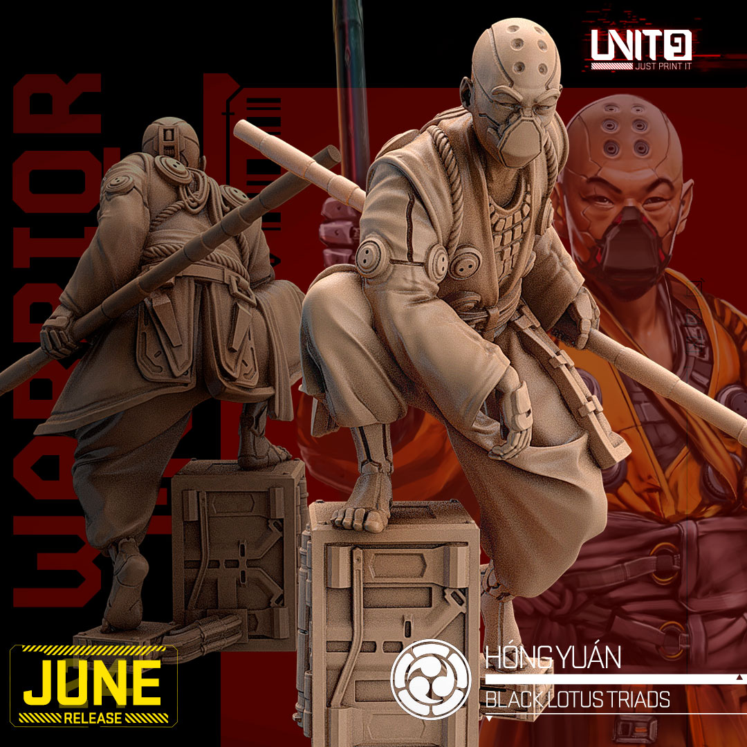 Cyberpunk - Hong Yuan - Black Lotus Triad Warrior Monks
