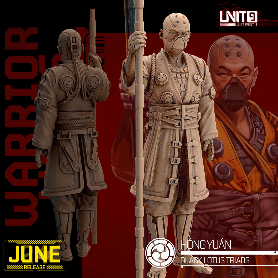 Cyberpunk - Hong Yuan - Black Lotus Triad Warrior Monks