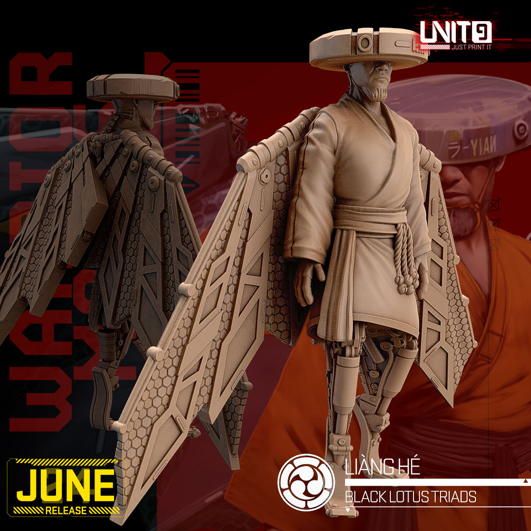 Cyberpunk - Liang He - Black Lotus Triad Warrior Monks