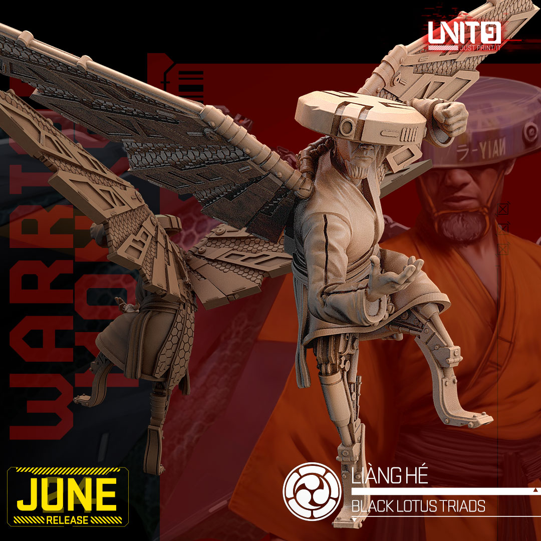 Cyberpunk - Liang He - Black Lotus Triad Warrior Monks