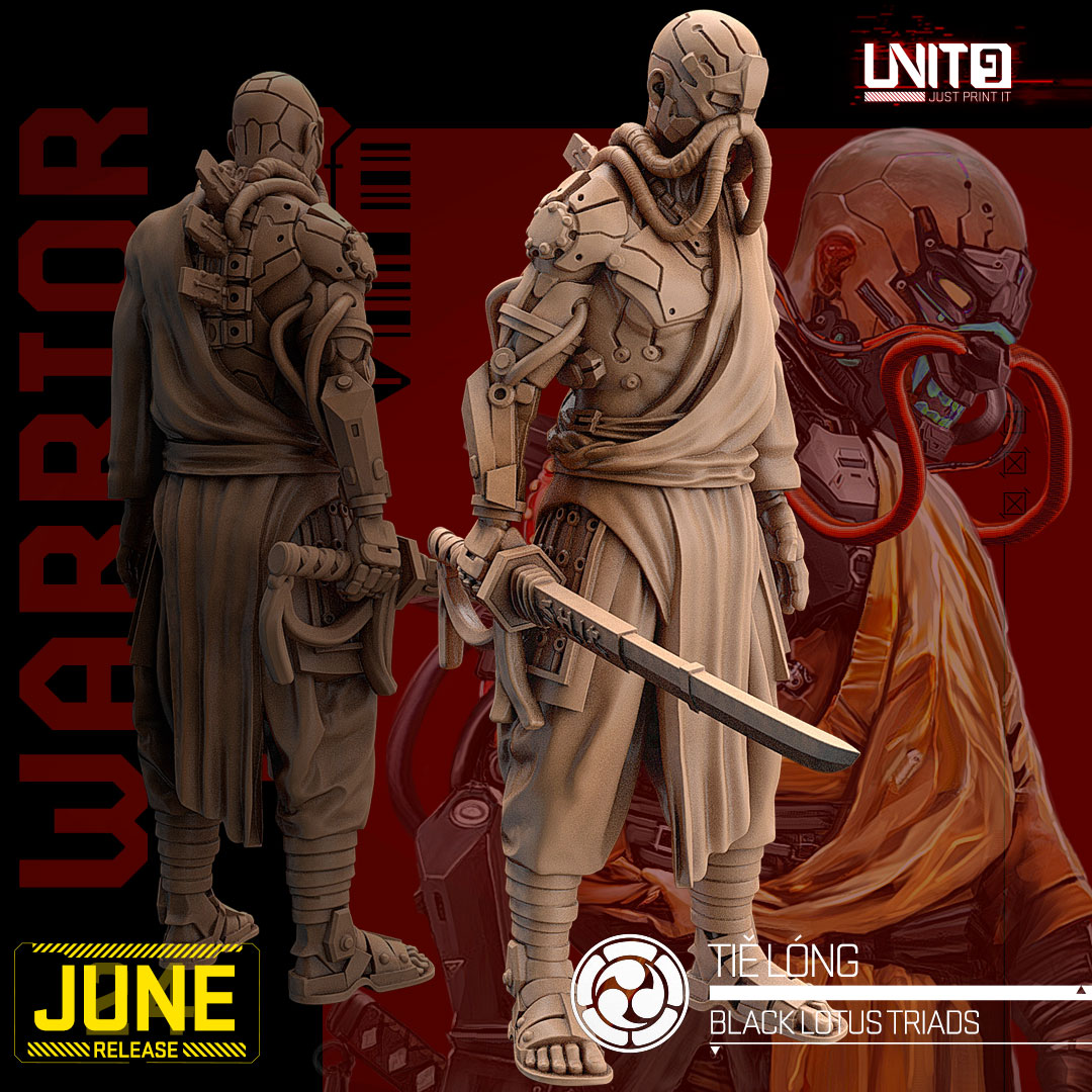 Cyberpunk - Tie Long - Black Lotus Triad Warrior Monks