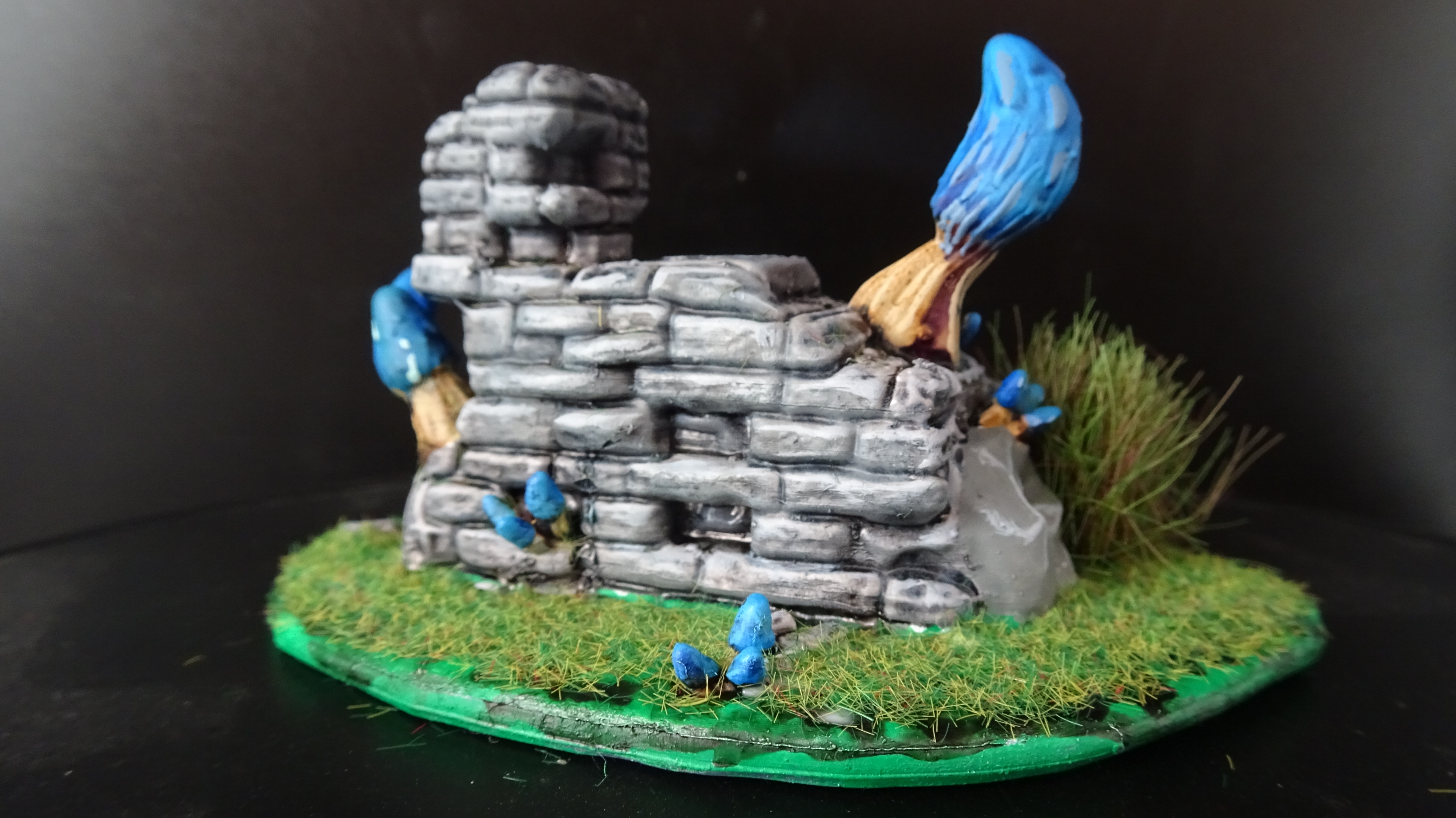 Ruined stairs with mushrooms