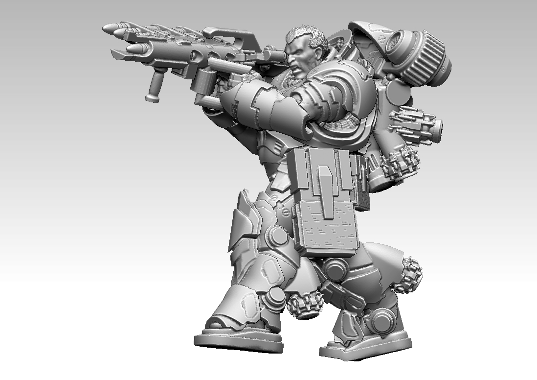 Enesis Missile pauncher pose 1