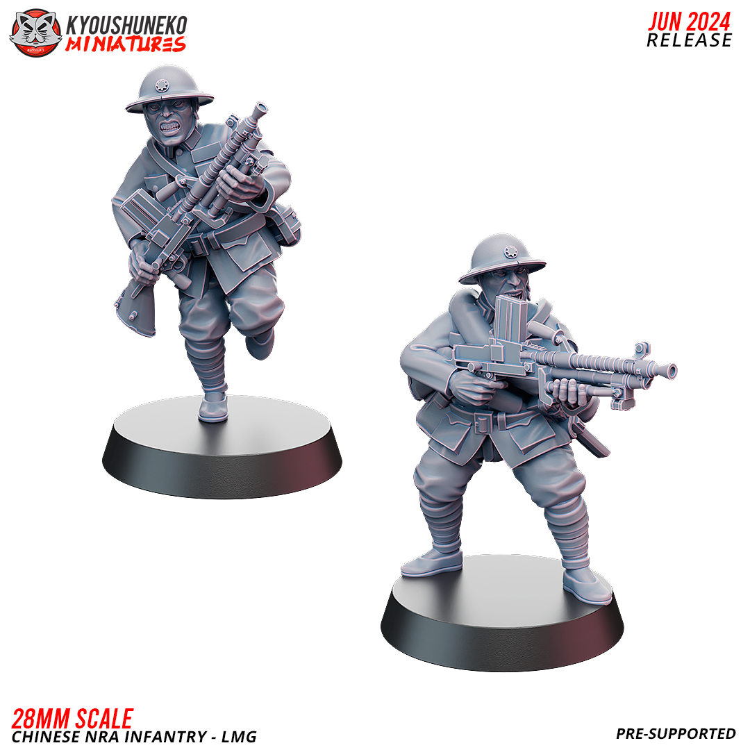 LMG Team - NRA Chinese Infantry ww2