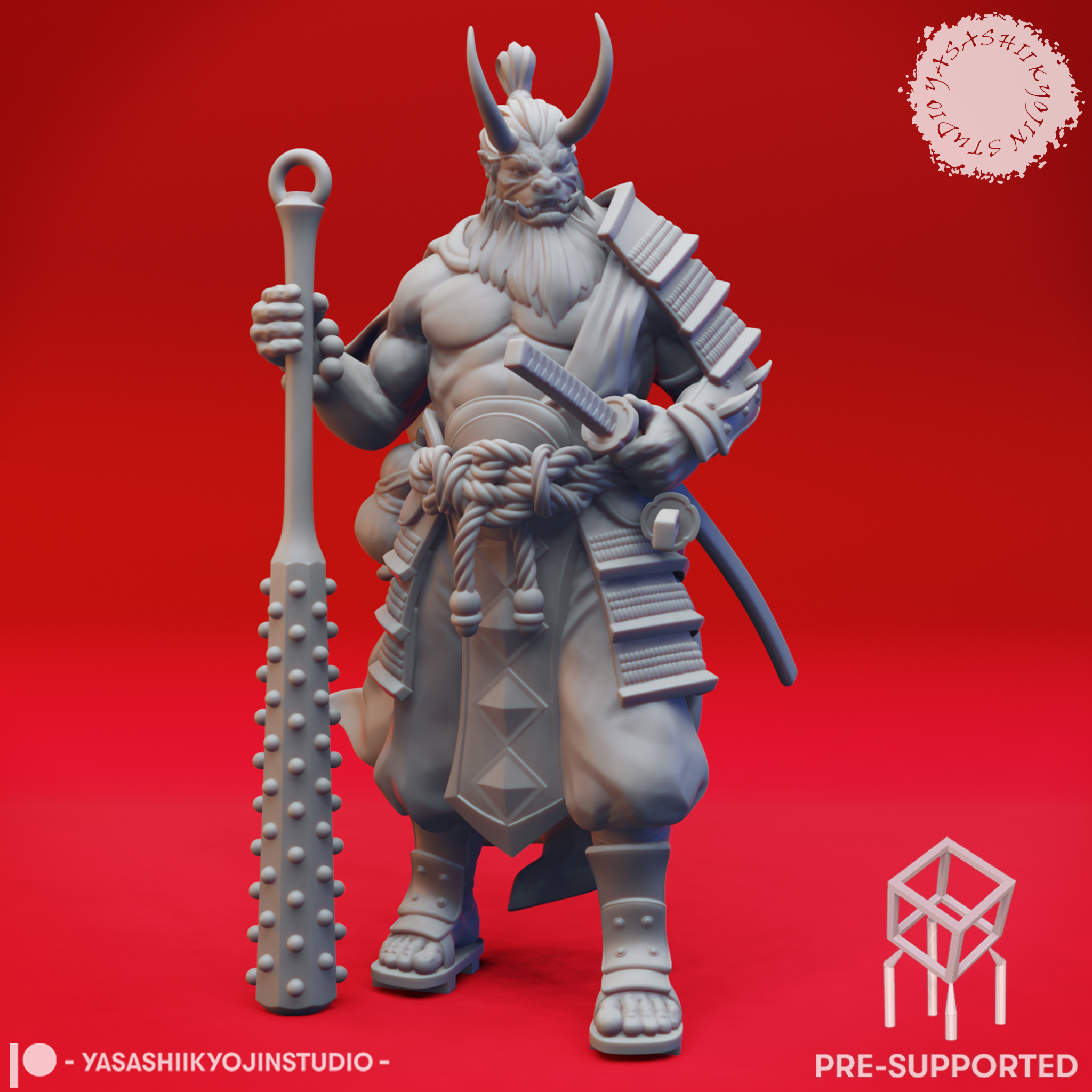 Oni Champion - Tabletop Miniature (Pre-Supported)