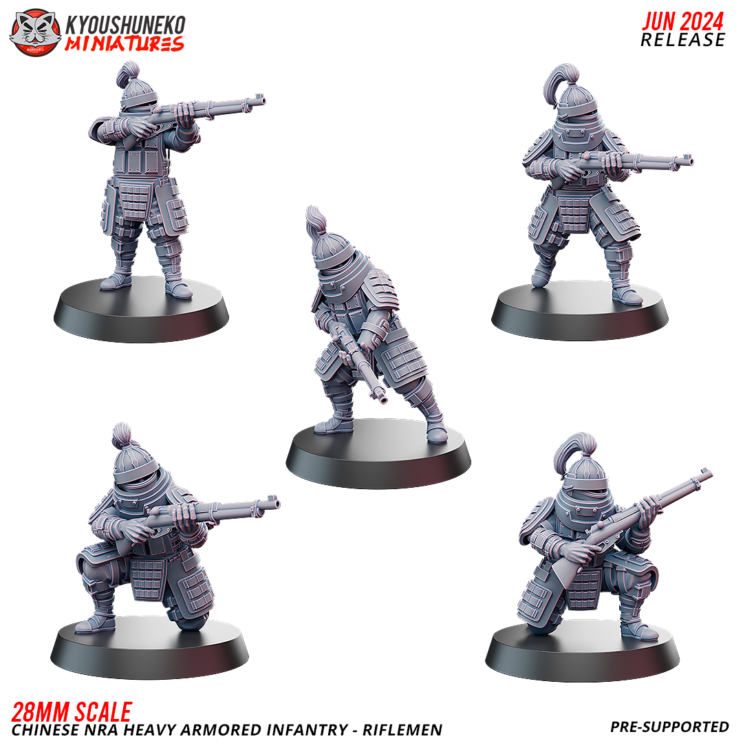 Riflemen - Chinese NRA Heavy Armored Infantry ww2