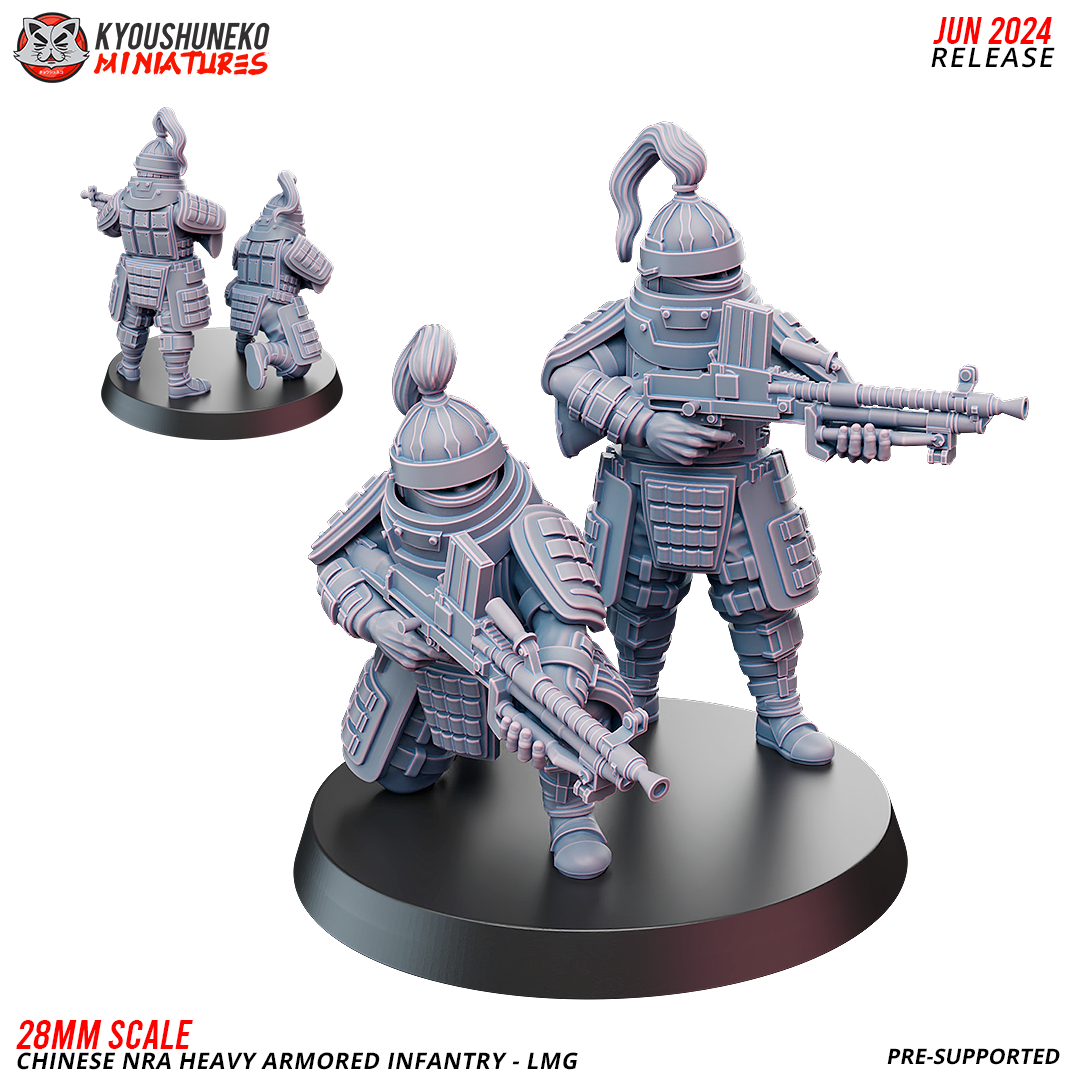 LMG - Chinese NRA Heavy Armored Infantry ww2