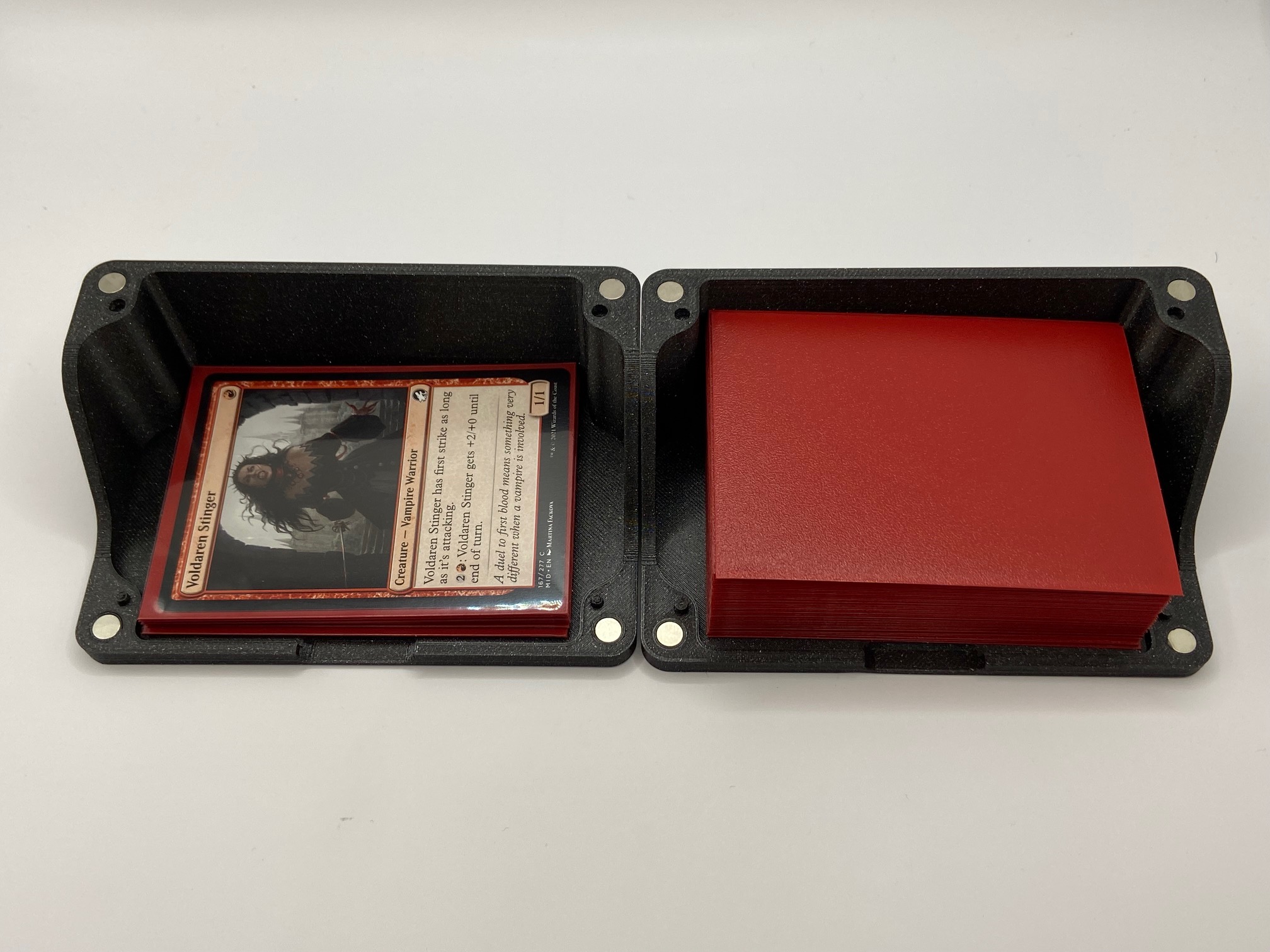 STANDARD DECK BOX AND TRAYS FOR MAGIC THE GATHERING, POKEMON, OR ANY OTHER TCG