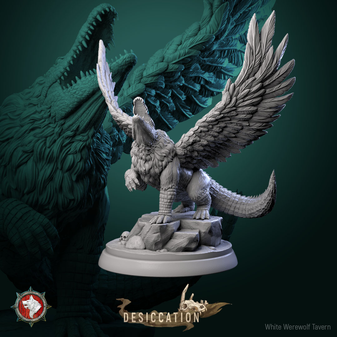 Crocosphinx miniature pre-supported