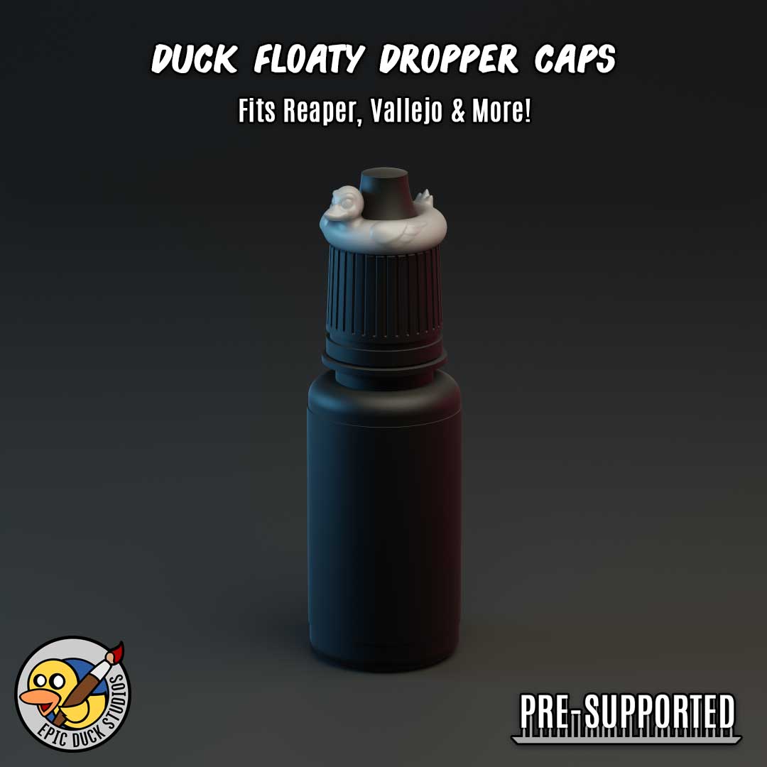 Cap Ducky - Paint Swatch for Dropper Bottles