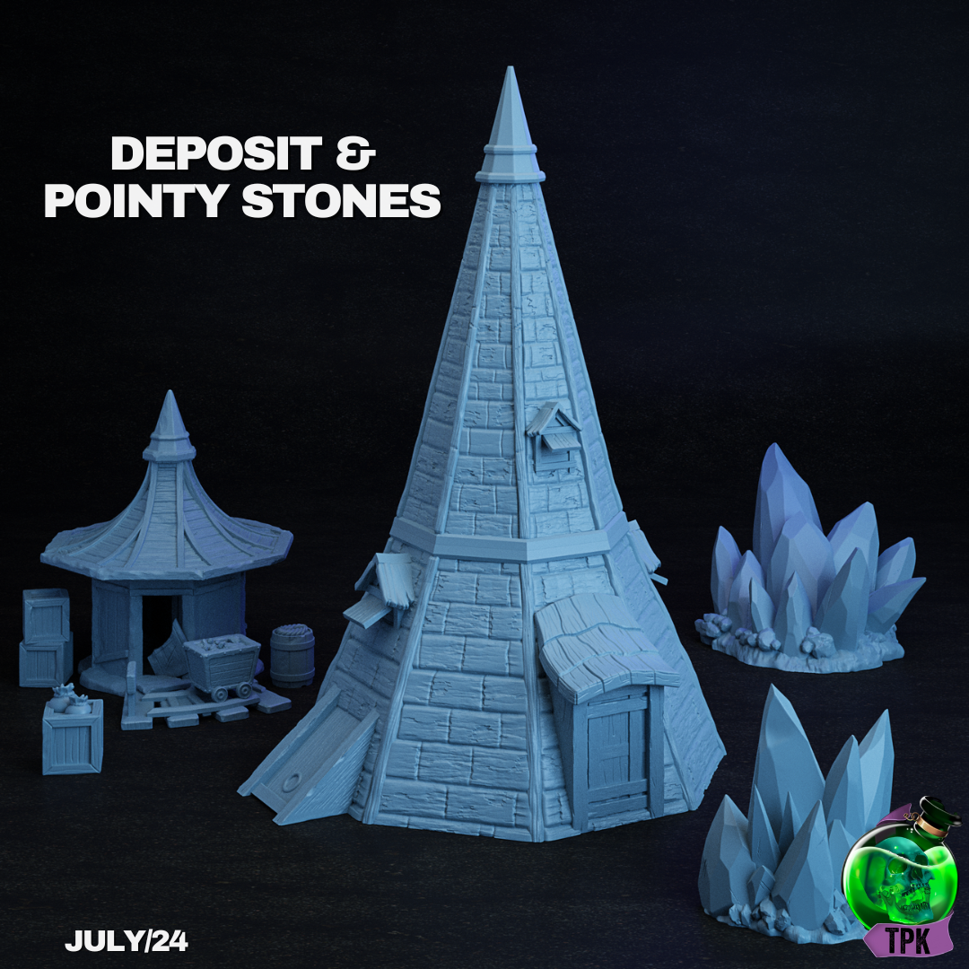 Deposit and Pointy Stones