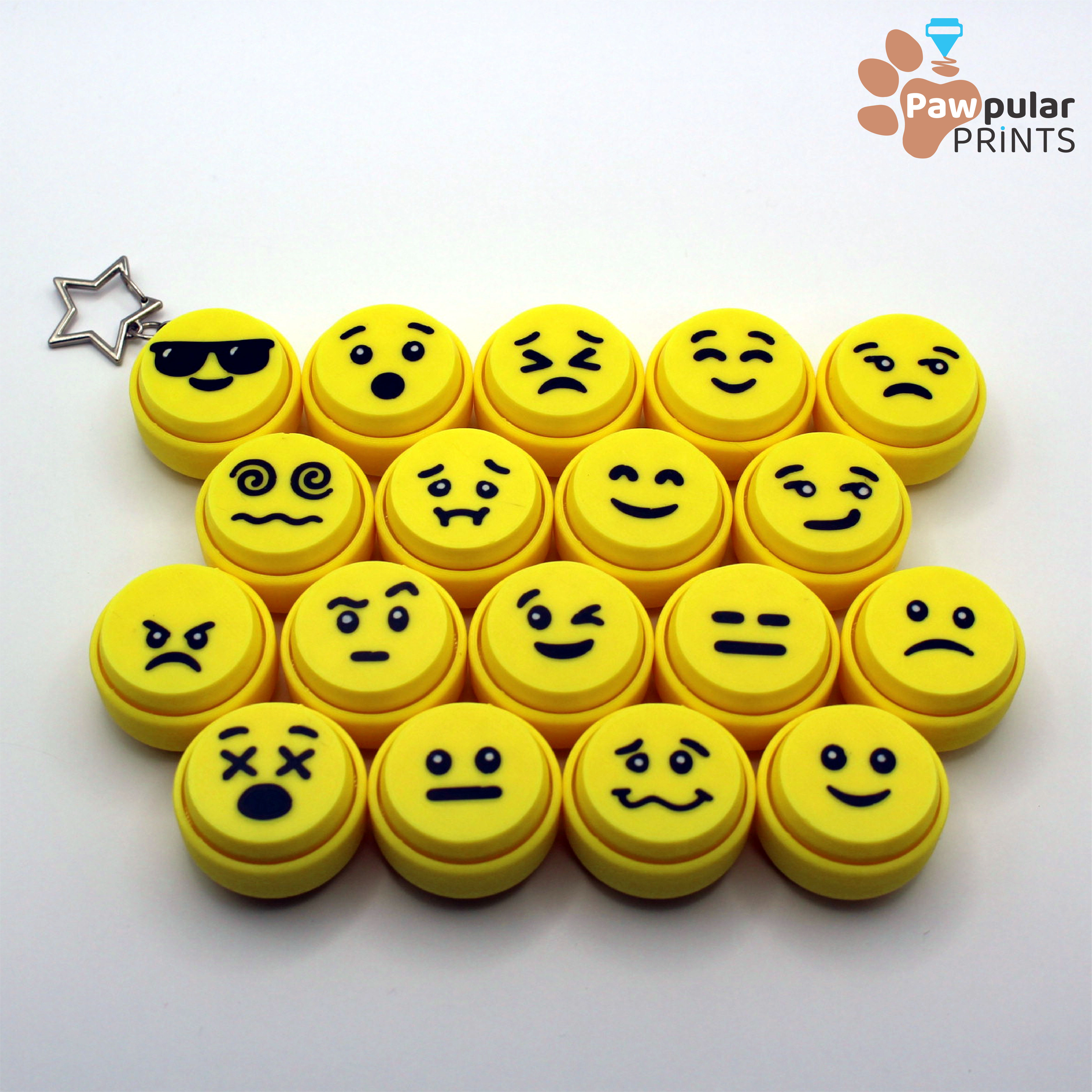 Emotional Clickers, Simple Pack - Fidget Keychain [Private Use Only]