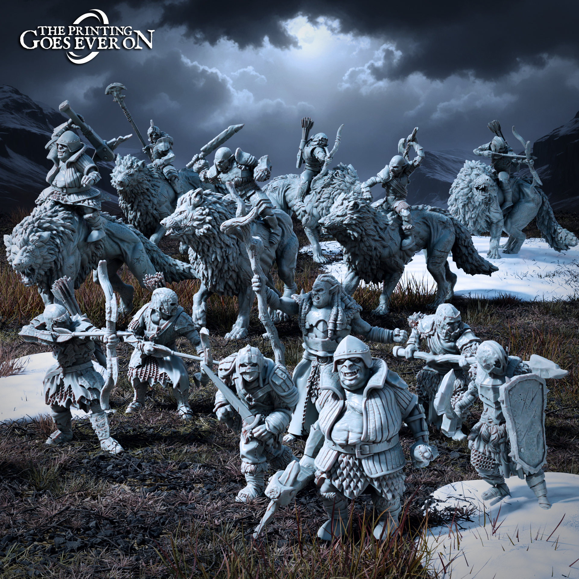 Ironmoor Orcs Warband - 17 Models - Presupported