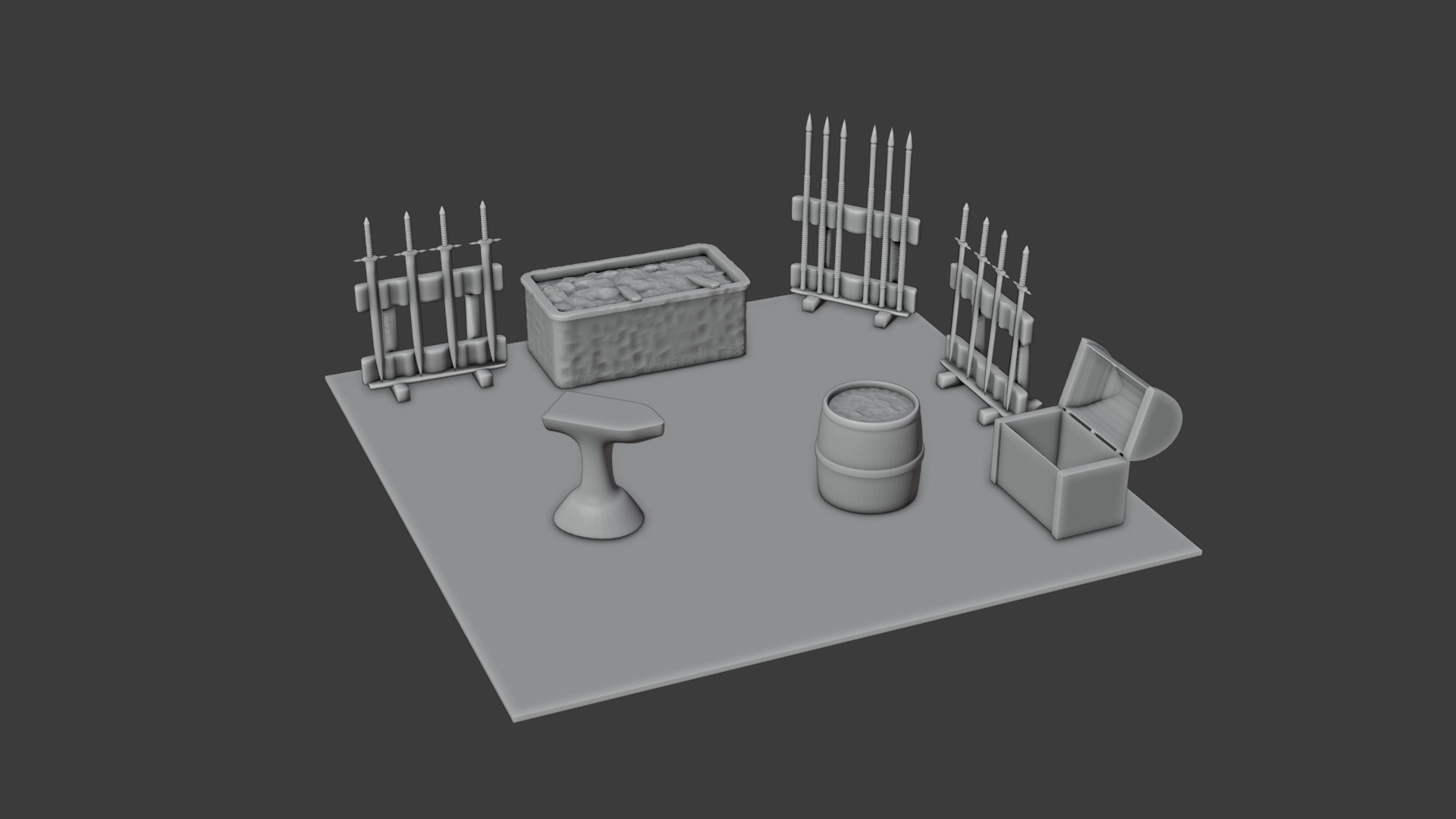 Blacksmith shop - Props - Unsupported