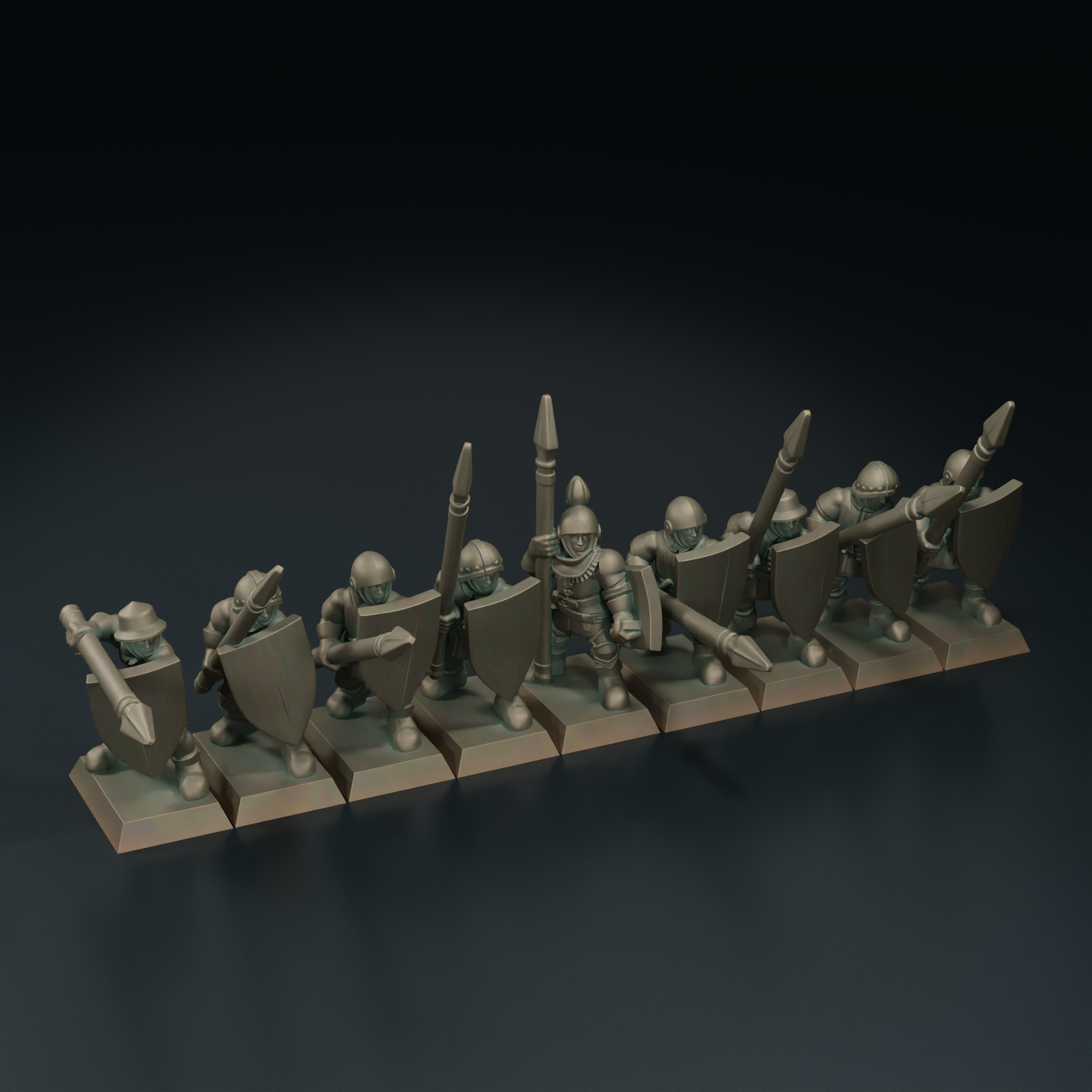 Levy Spearmen (with shields)