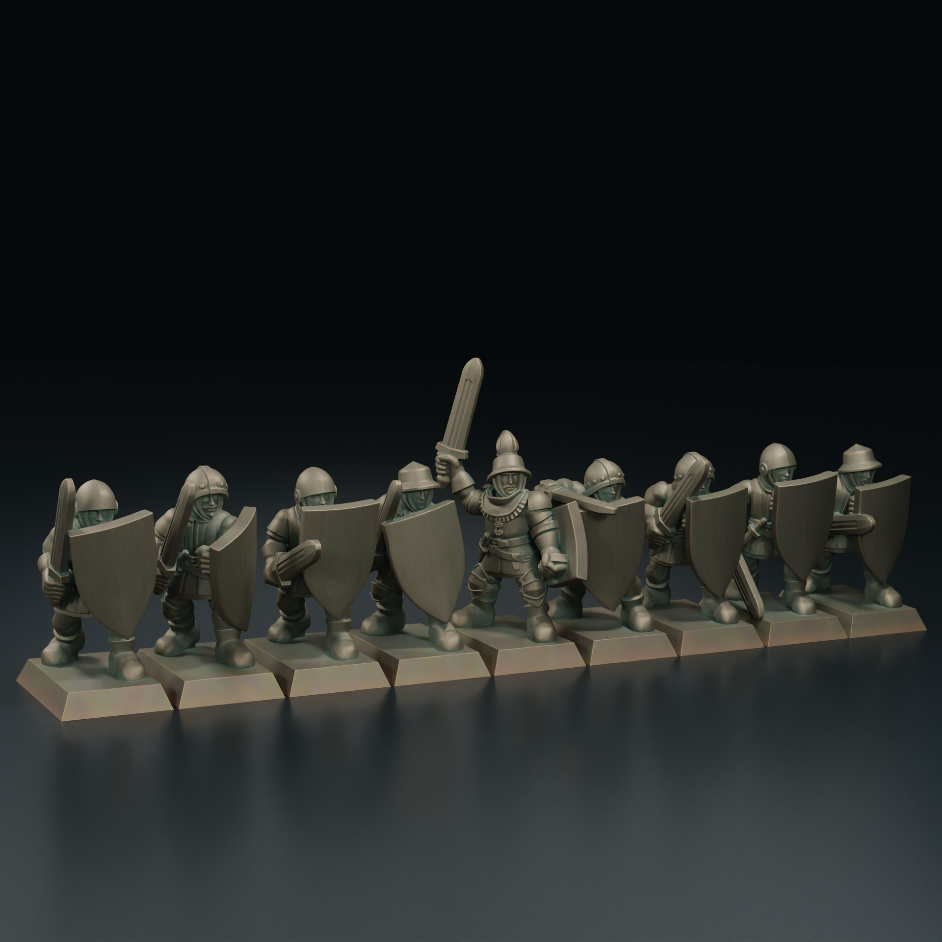 Medieval Levy Swordsmen