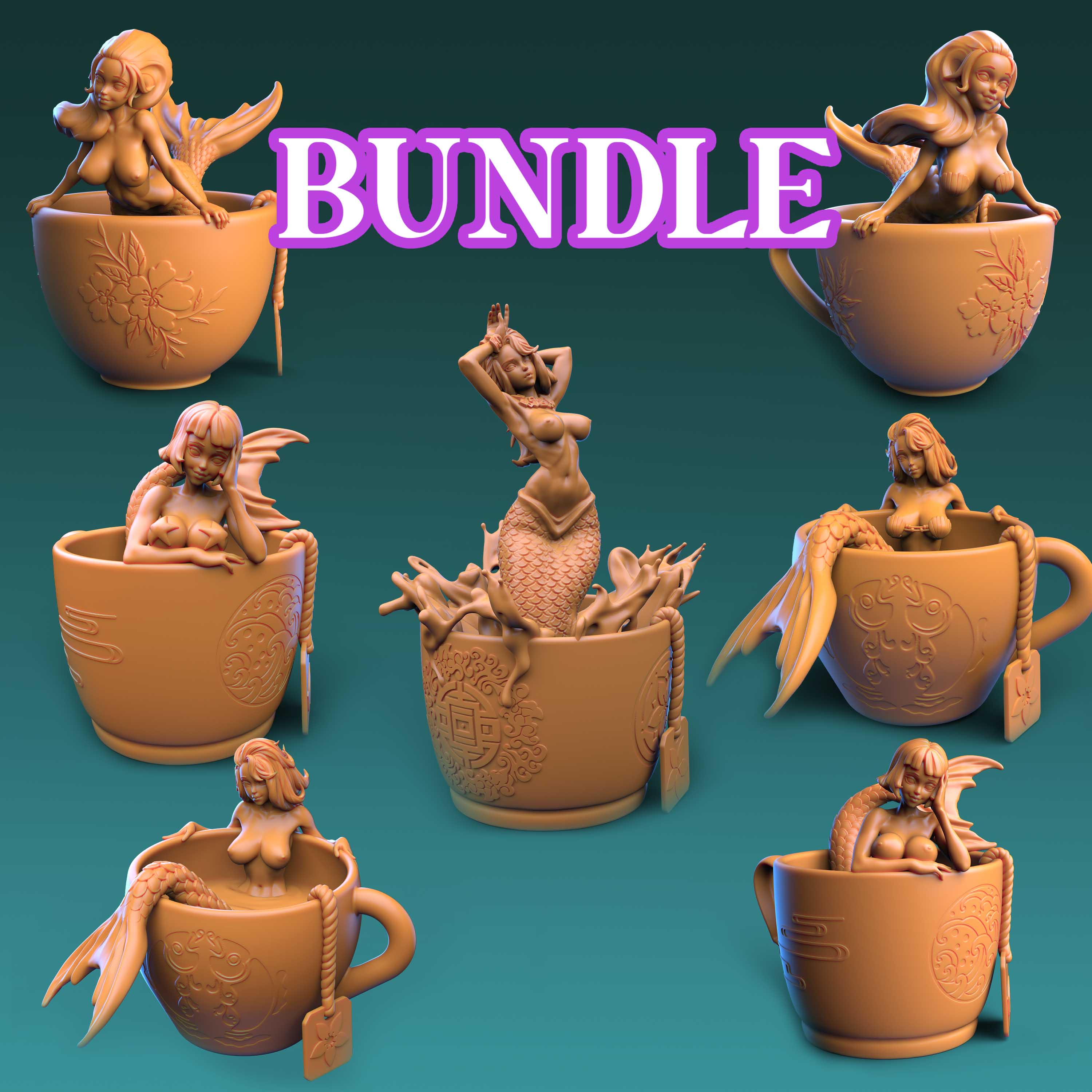 There is a Mermaid in my Tea cup BUNDLE