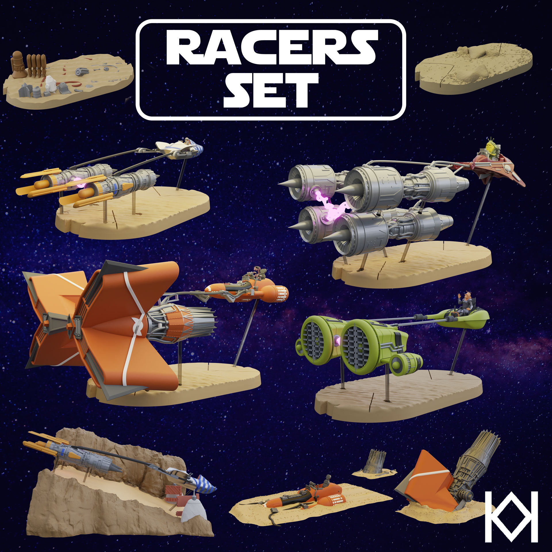 Galactic Racers Set
