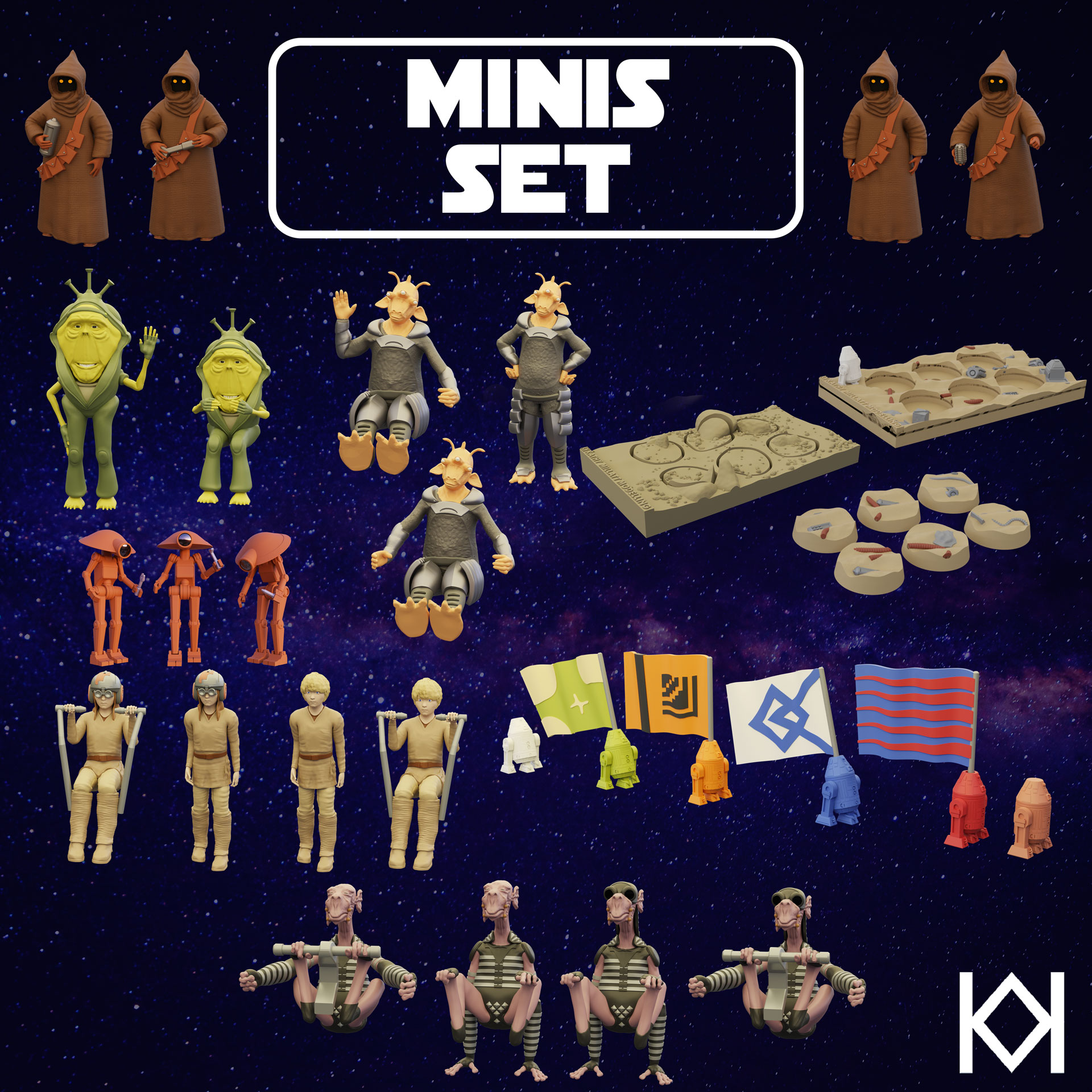 Galactic Racers Miniatures