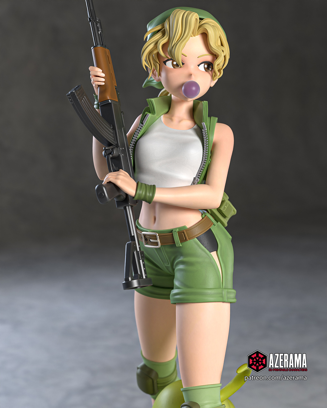 Blond Commando Girl