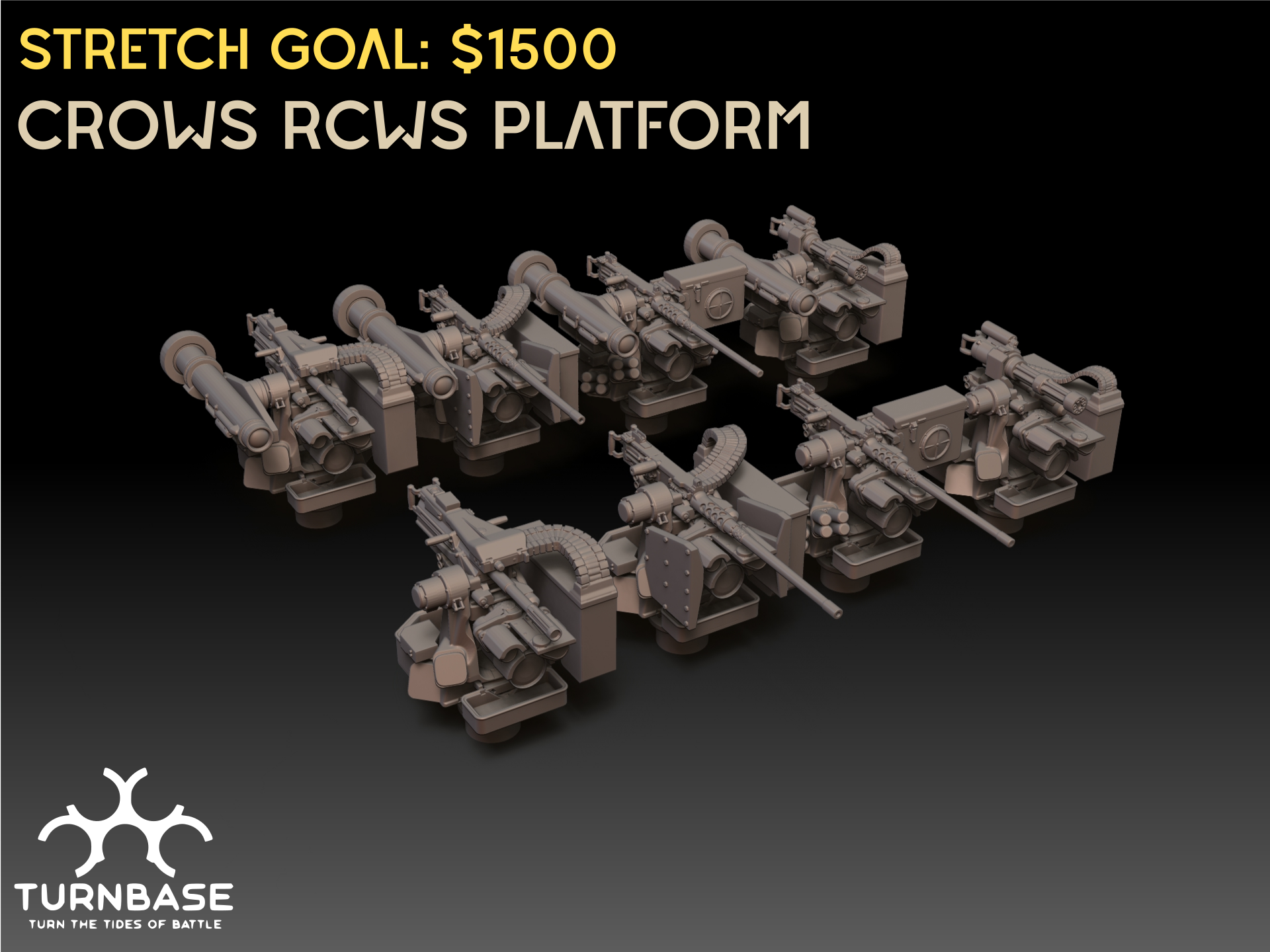 TurnBase Miniatures: Wargames- CROWS RCWS Platform