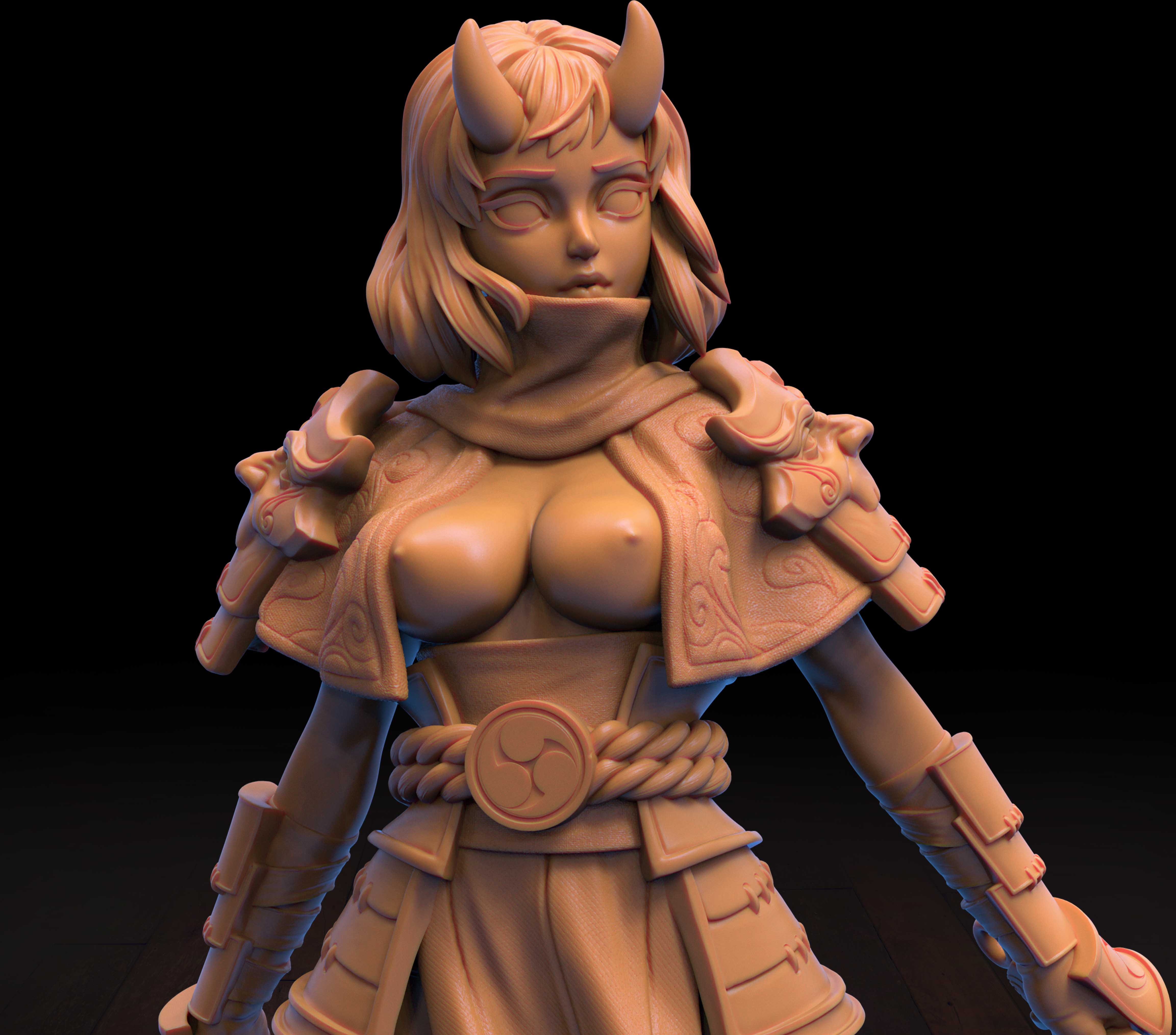 Maki The Oni Kunoichi TOPLESS 75mm