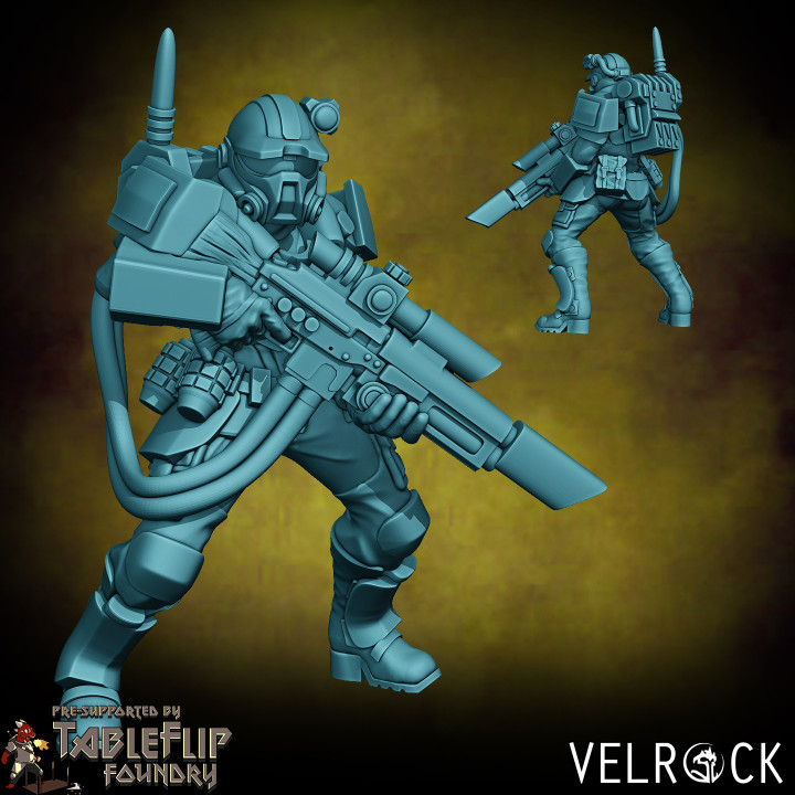 Female Tempest Guardsmen Elite 3 (PRESUPPORTED)