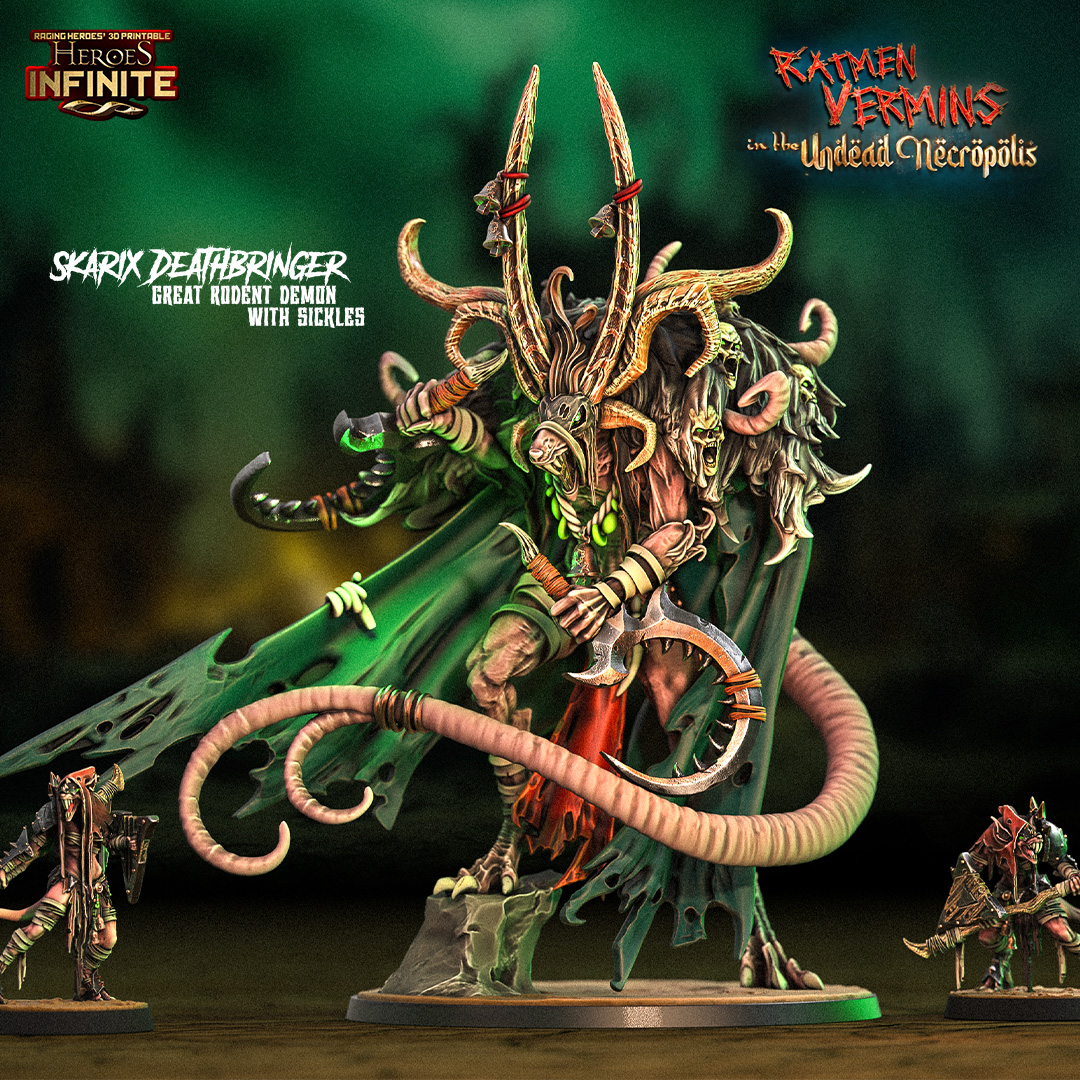 Skarix Deathbringer, Great Rodent Demon with Sickles