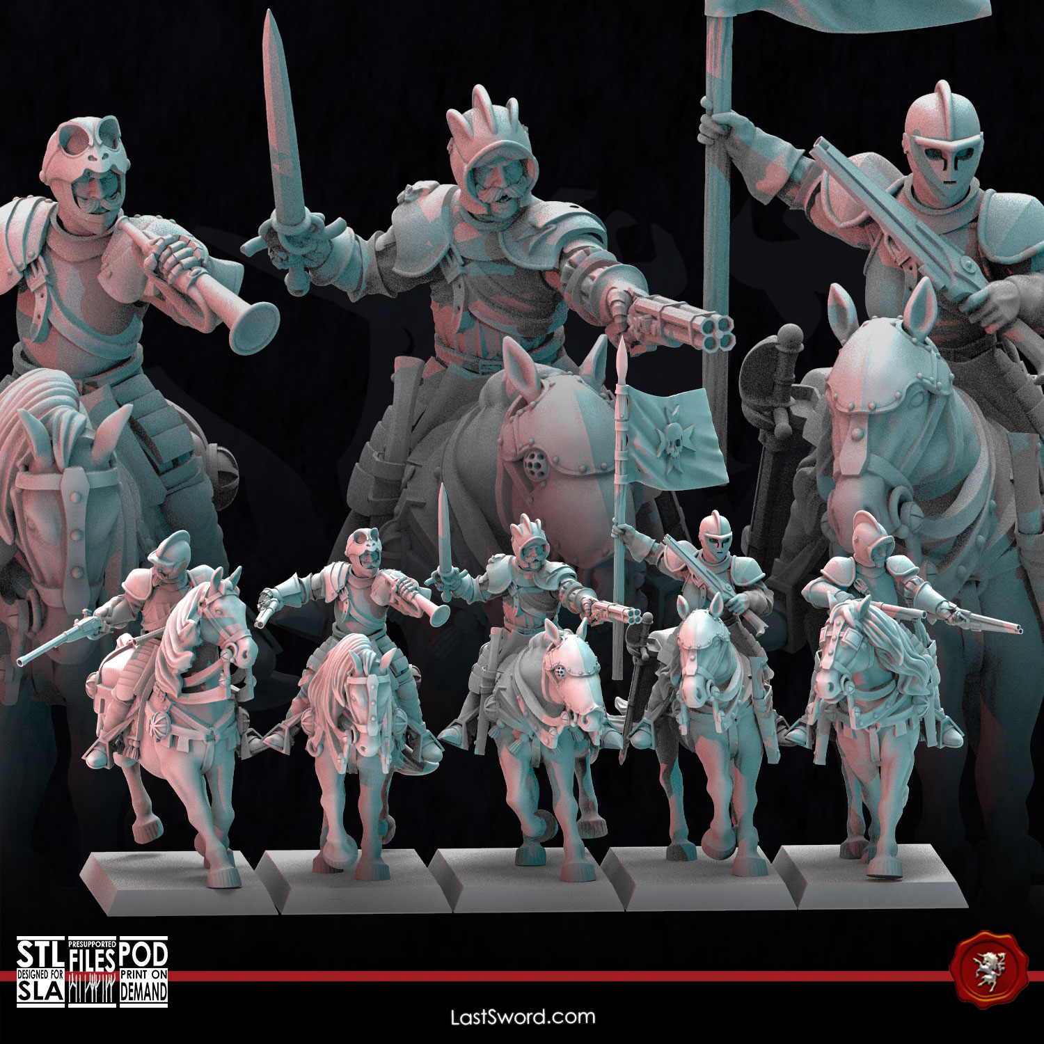 Reiters | Pre-Supported | 30mm High Kingdom
