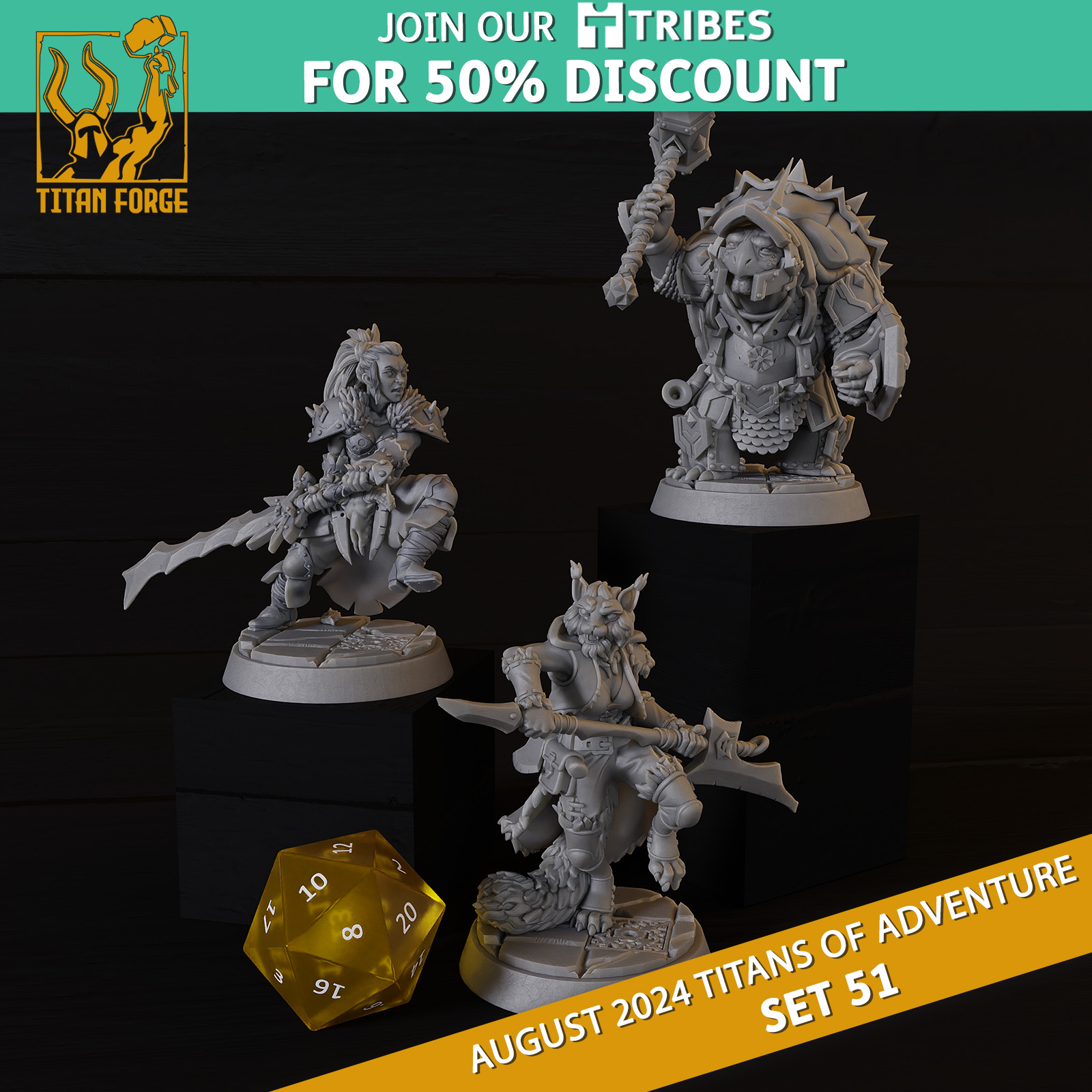 RPG - DnD Hero Characters - Titans of Adventure Set 51