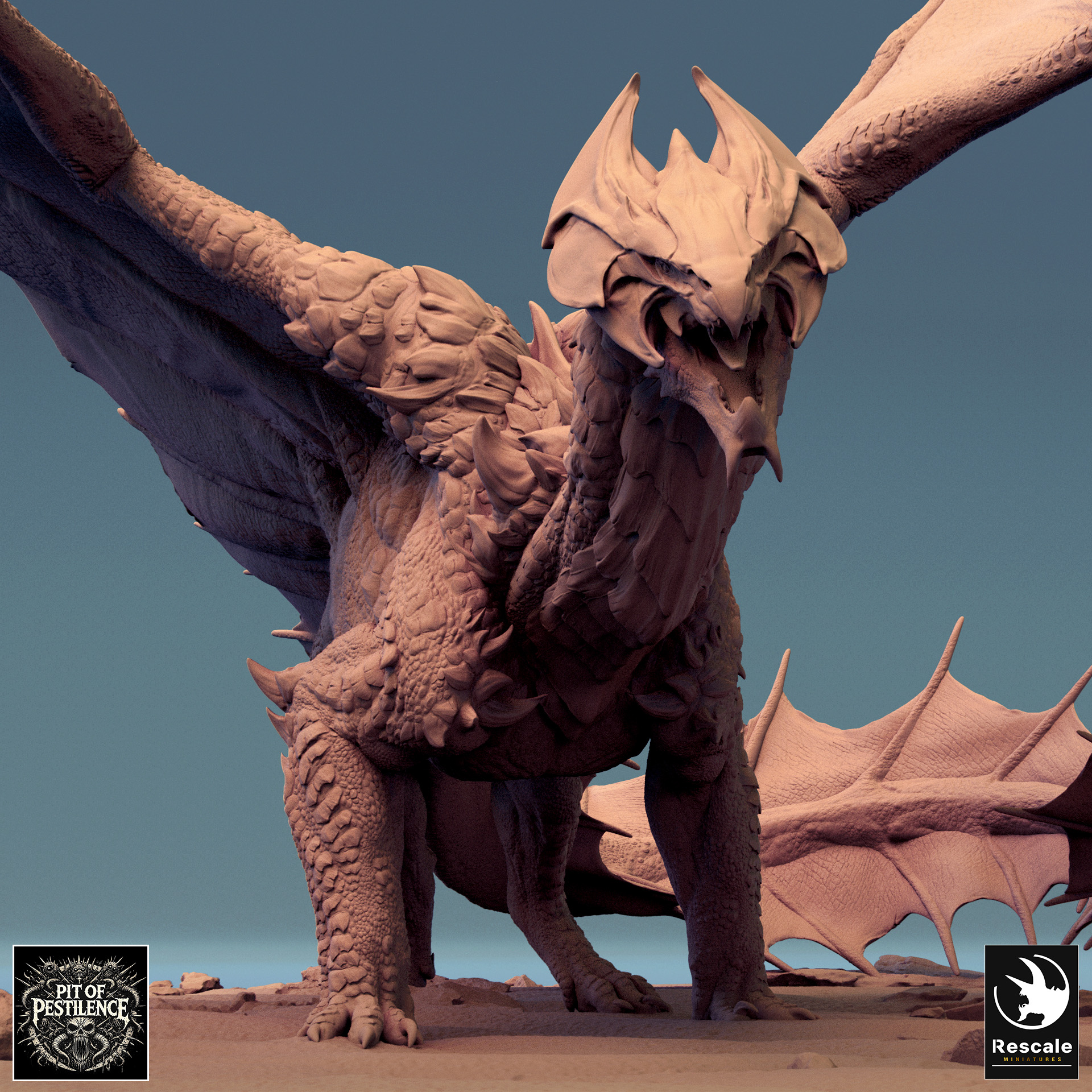 Legendary Metallic Brass Dragon Walk