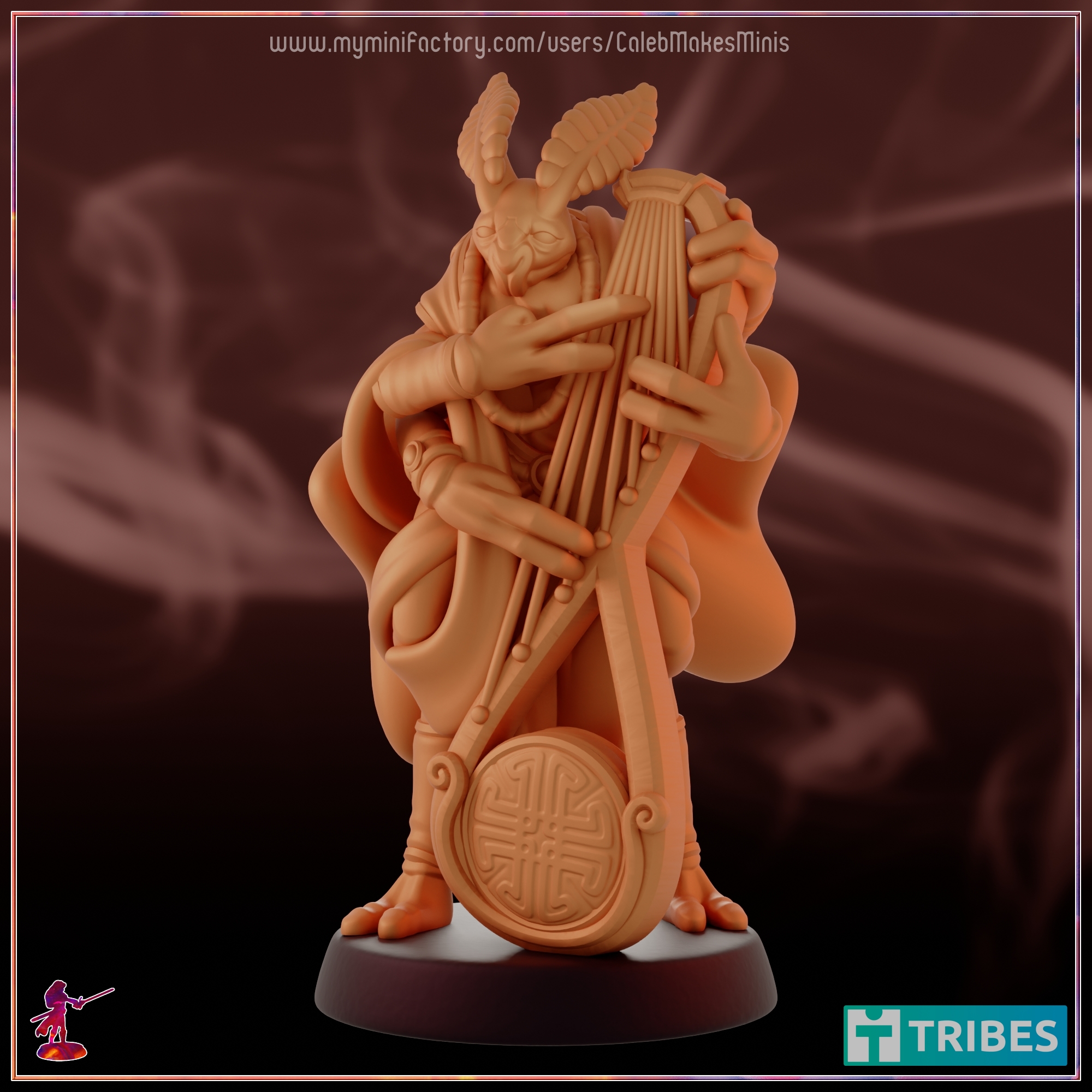 "Kentis" the Troubadour [PRE-SUPPORTED] | Mothfolk Series