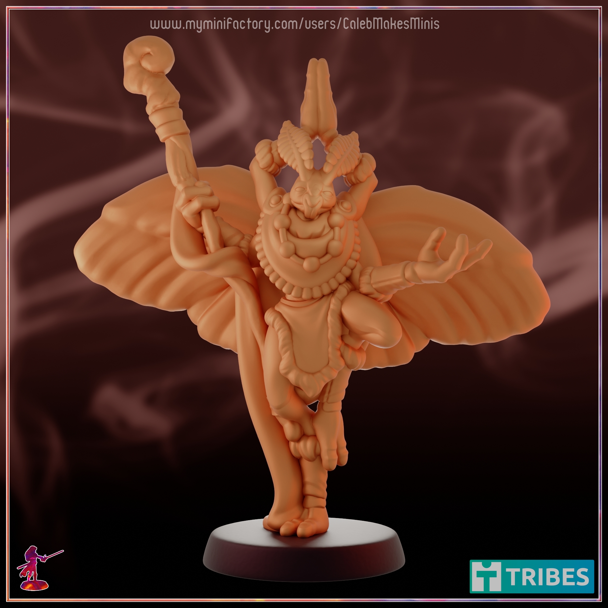 "Jukar" the Guru [PRE-SUPPORTED] | Mothfolk Series