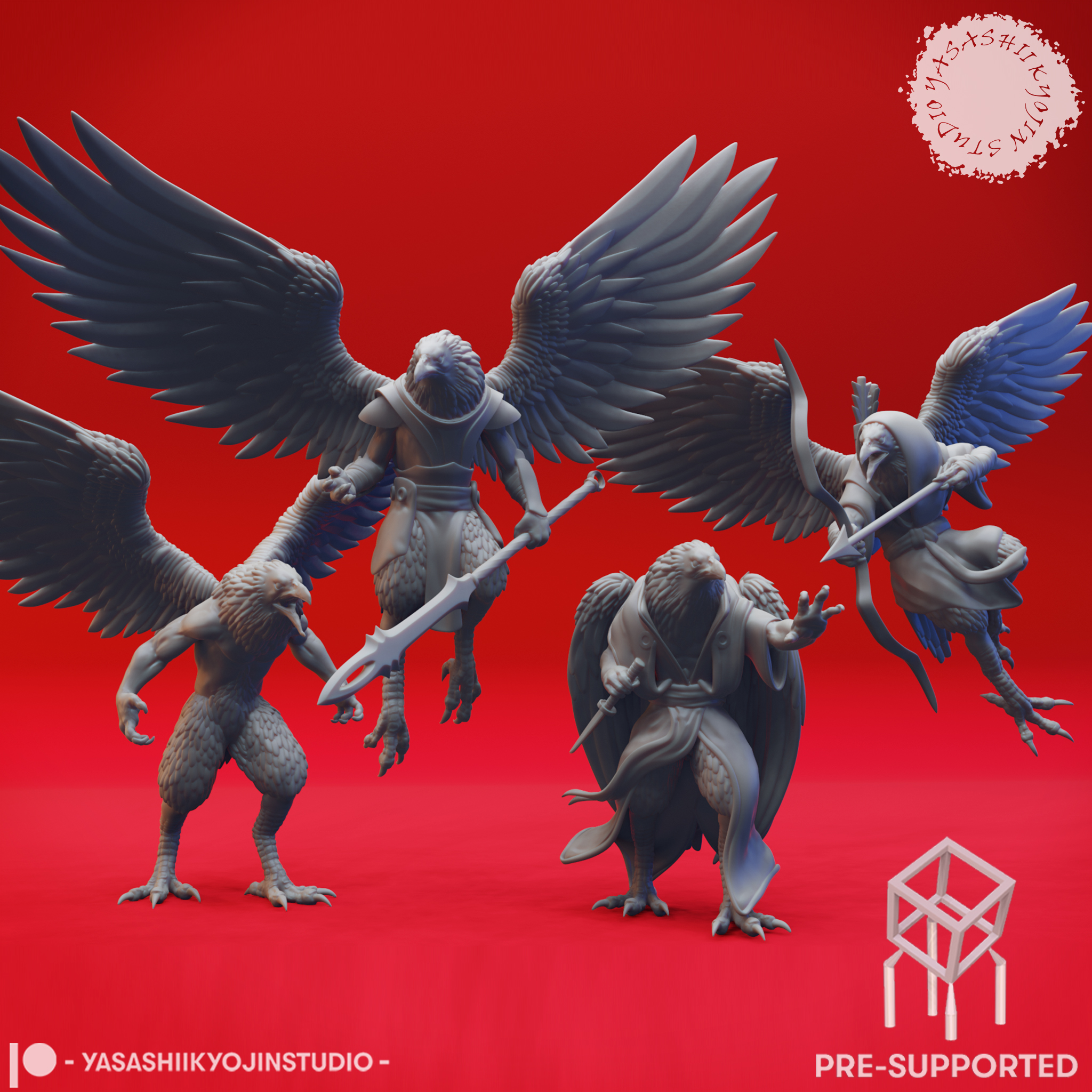 Kindness of Wereravens - Tabletop Miniature (Pre-Supported)